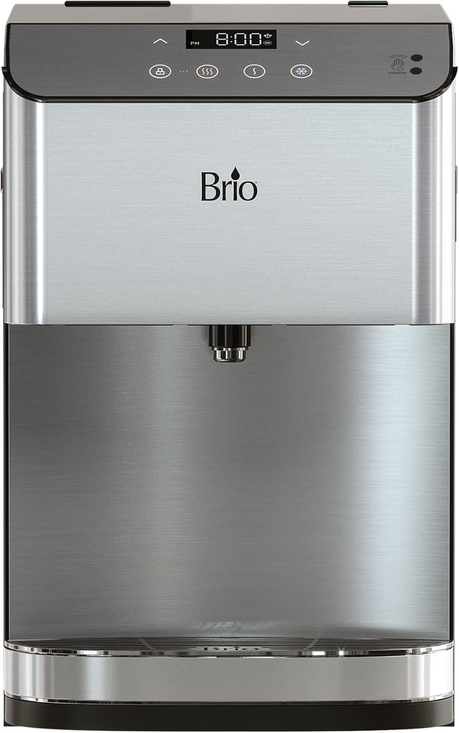 Brio 3-Stage Filtration Water Countertop Dispenser Tri-Temp Digital, Connects to your water line, Height 19.3"