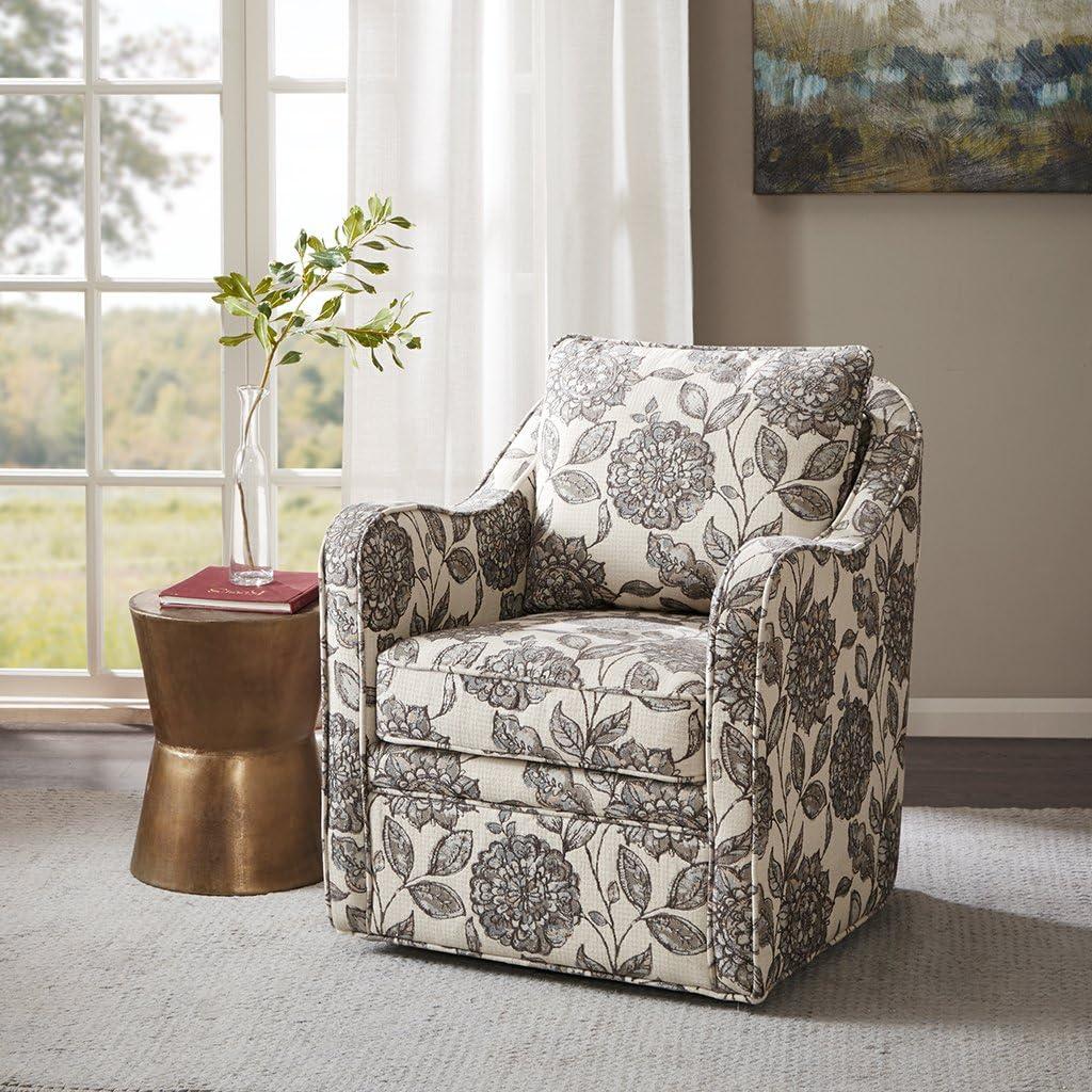 Madison Park Calvin Swivel Chair with Natural Finish MP103-1072