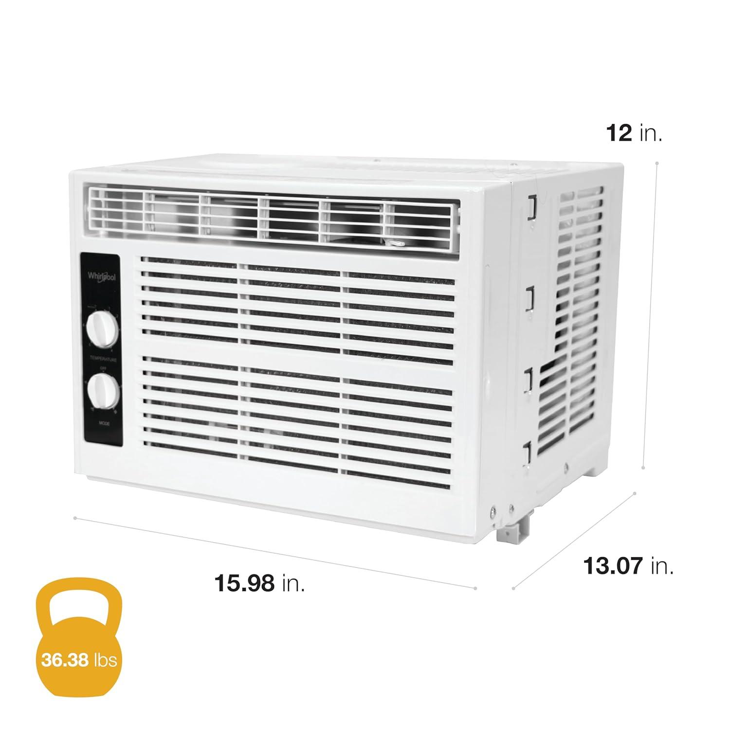 Whirlpool 12000 BTU Energy Star Window Air Conditioner for 550 Square Feet with Remote Included