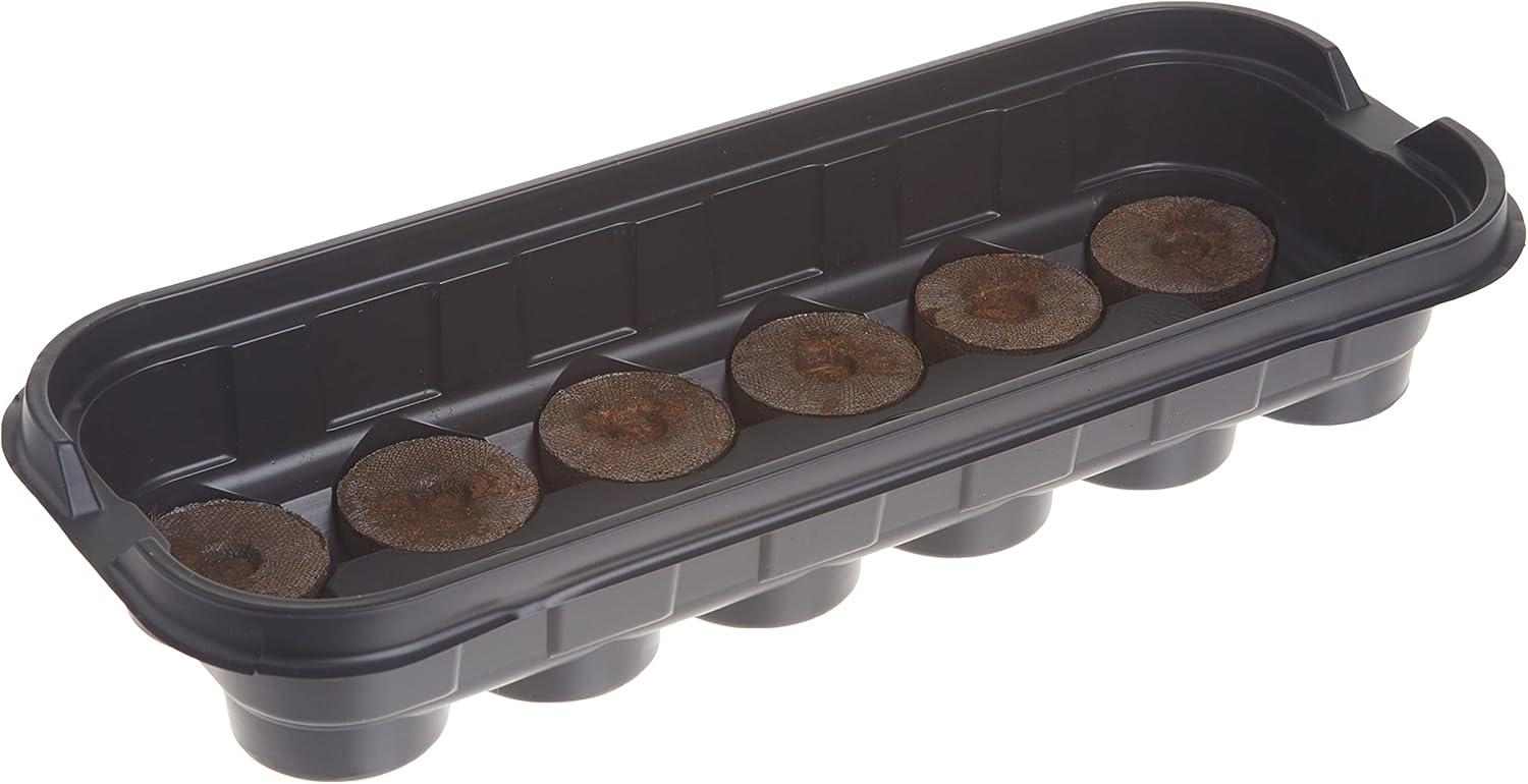 Jiffy 12 Cell Windowsill Greenhouse Seed Starting Kit with 36mm Peat Pellets