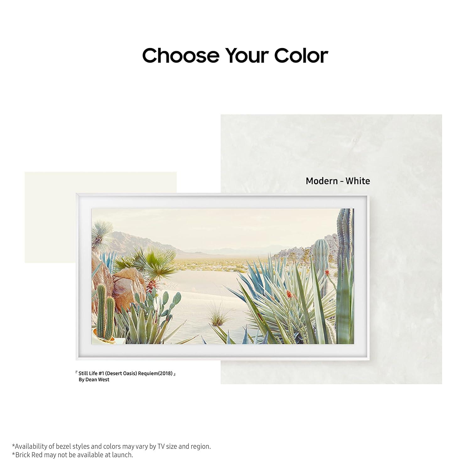 Samsung 85" The Frame Customizable Bezel - Modern Teak