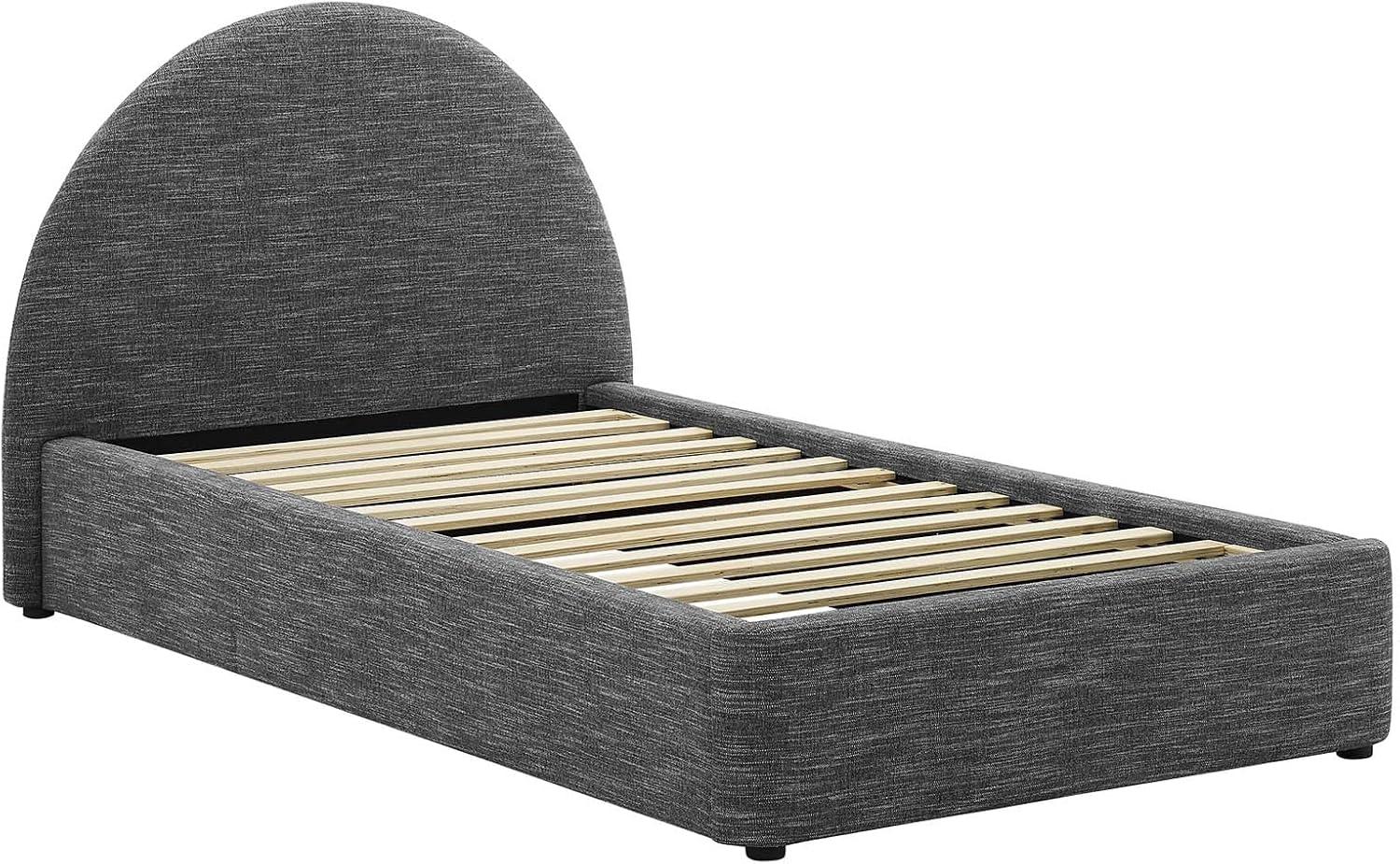 Resort Performance Velvet Arched Round Platform Bed