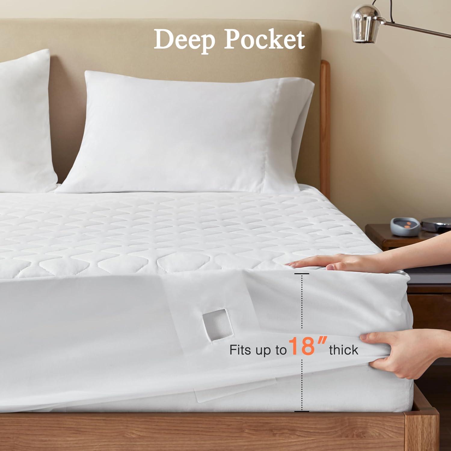 Beautyrest Beautyrest Heated Microfiber Mattress Pad with 3M Scotchgard