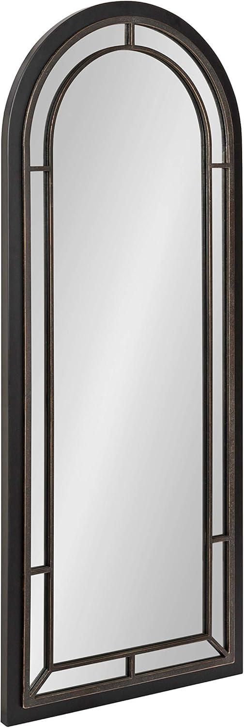 Audubon Black Full Length Arched Wood Wall Mirror