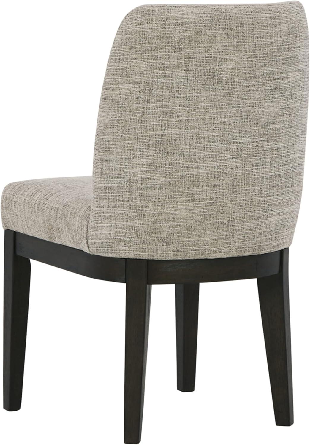 Signature Design by Ashley Burkhaus Traditional Upholstered Dining Chair, Set of 2, Dark Brown