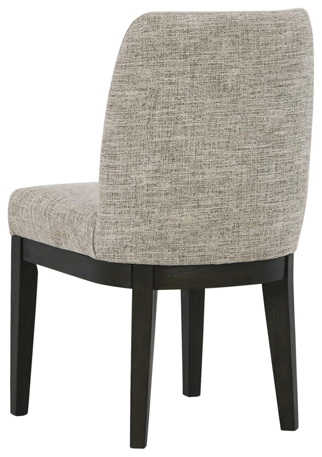 Signature Design by Ashley Burkhaus Traditional Upholstered Dining Chair, Set of 2, Dark Brown