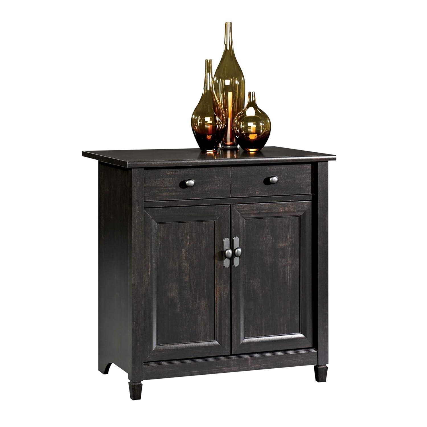 Sauder Edge Water Utility Stand, Estate Black Finish