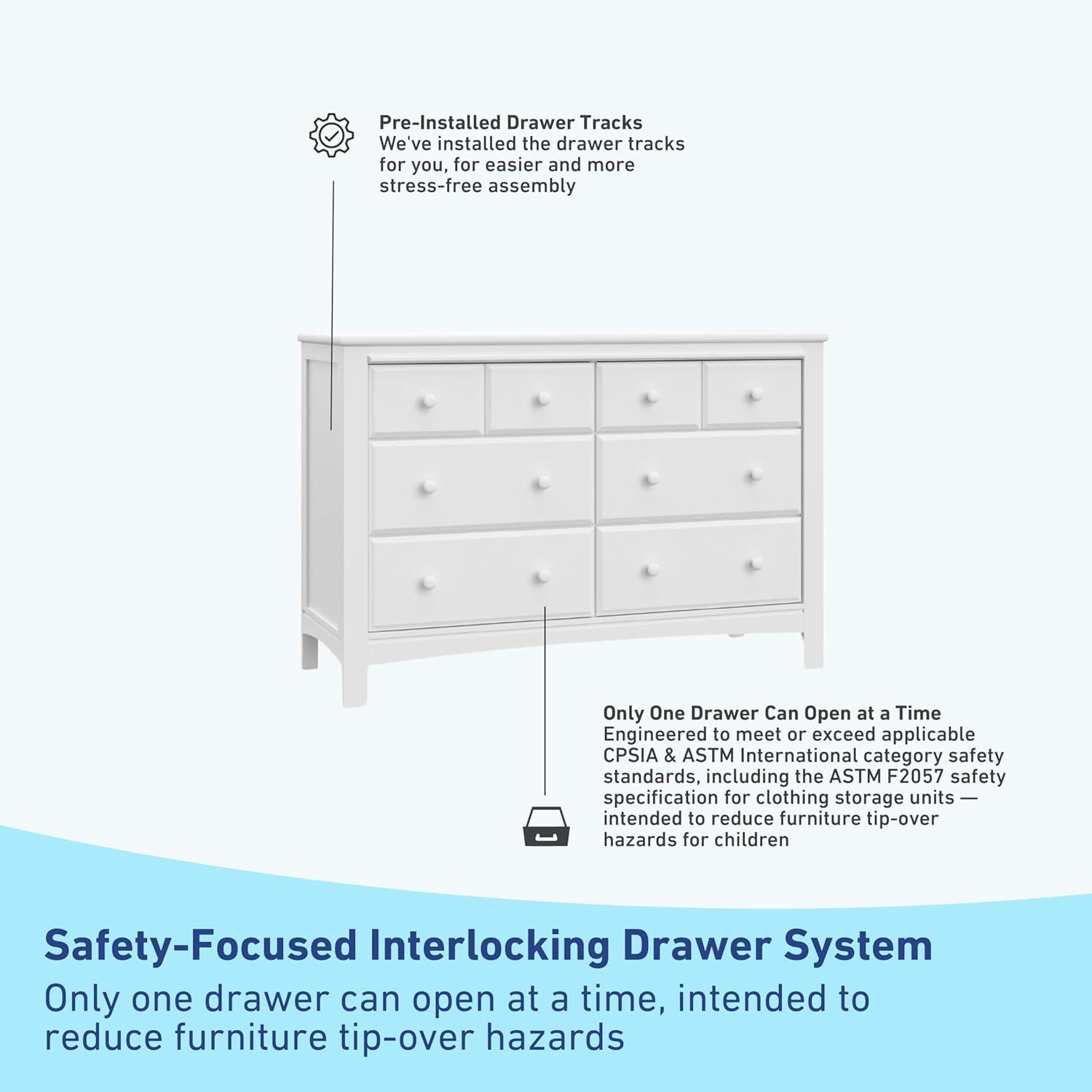 Benton 6 Drawer Double Dresser