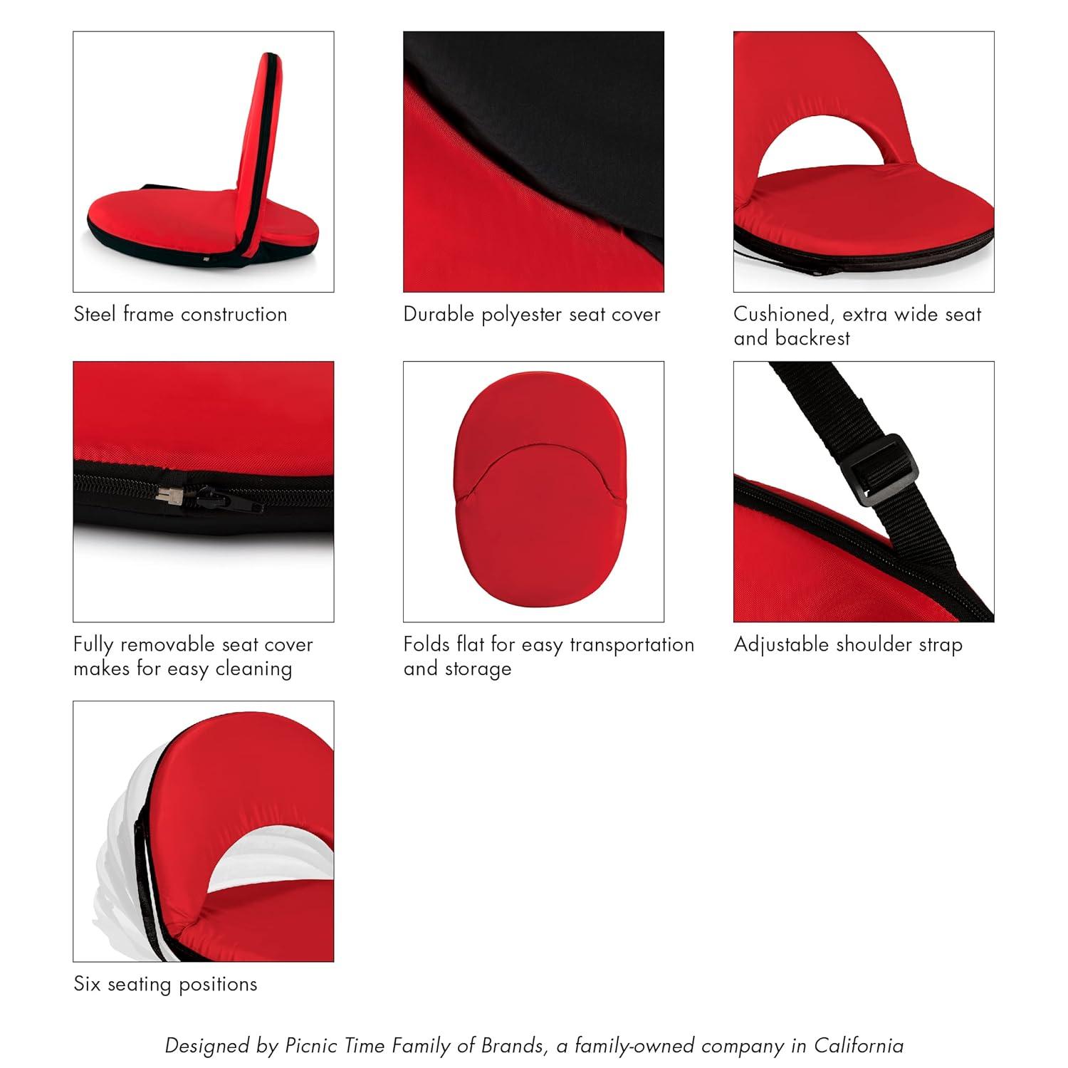 Arlmont & Co. Erik Oniva Stadium Seat - Reclining Bleacher Seat with Back Support