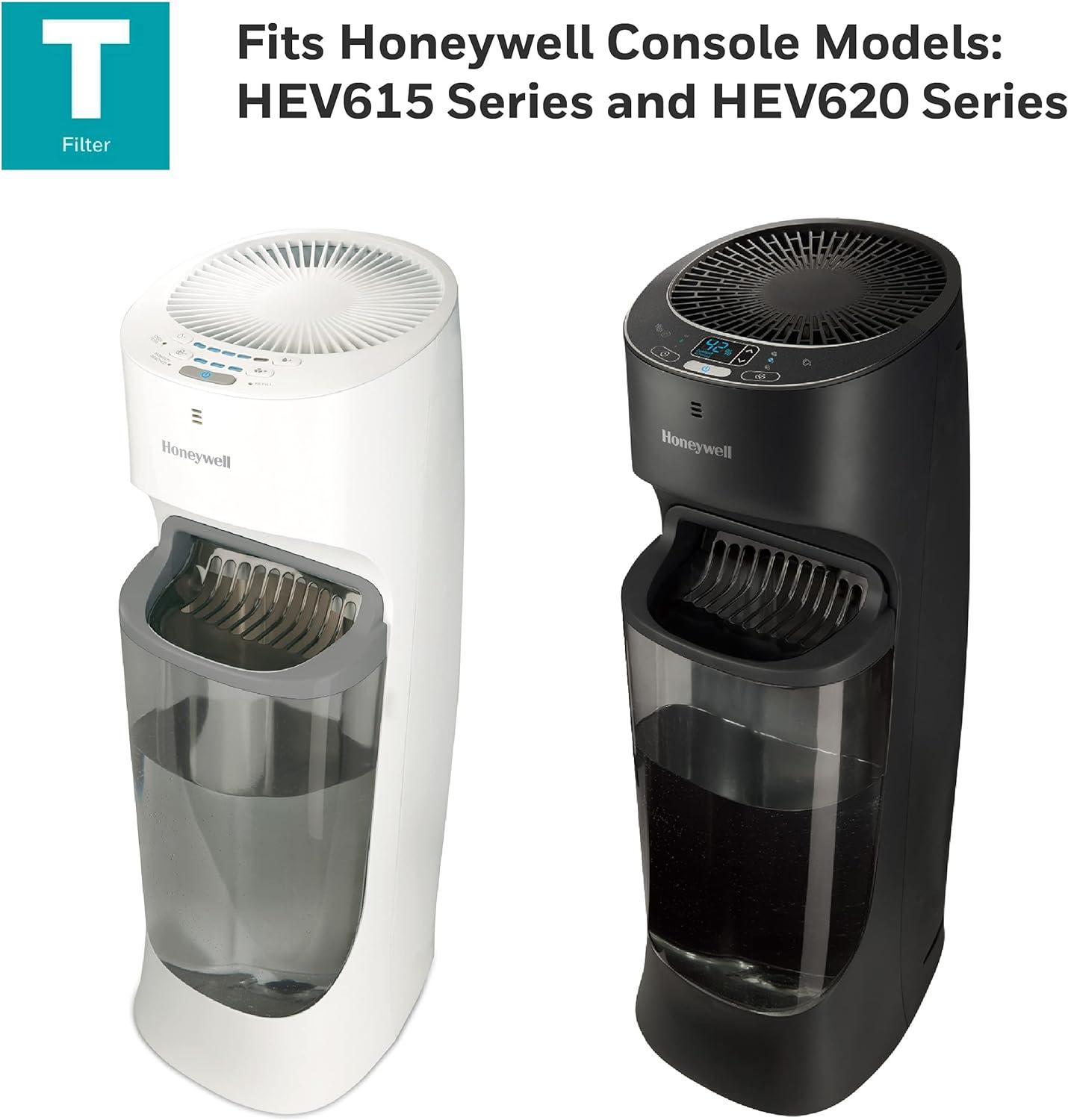 Honeywell Replacement Wicking Filter T: Compatible with Honeywell Humidifiers, Captures Dust & Pollen, HFT600 Filter