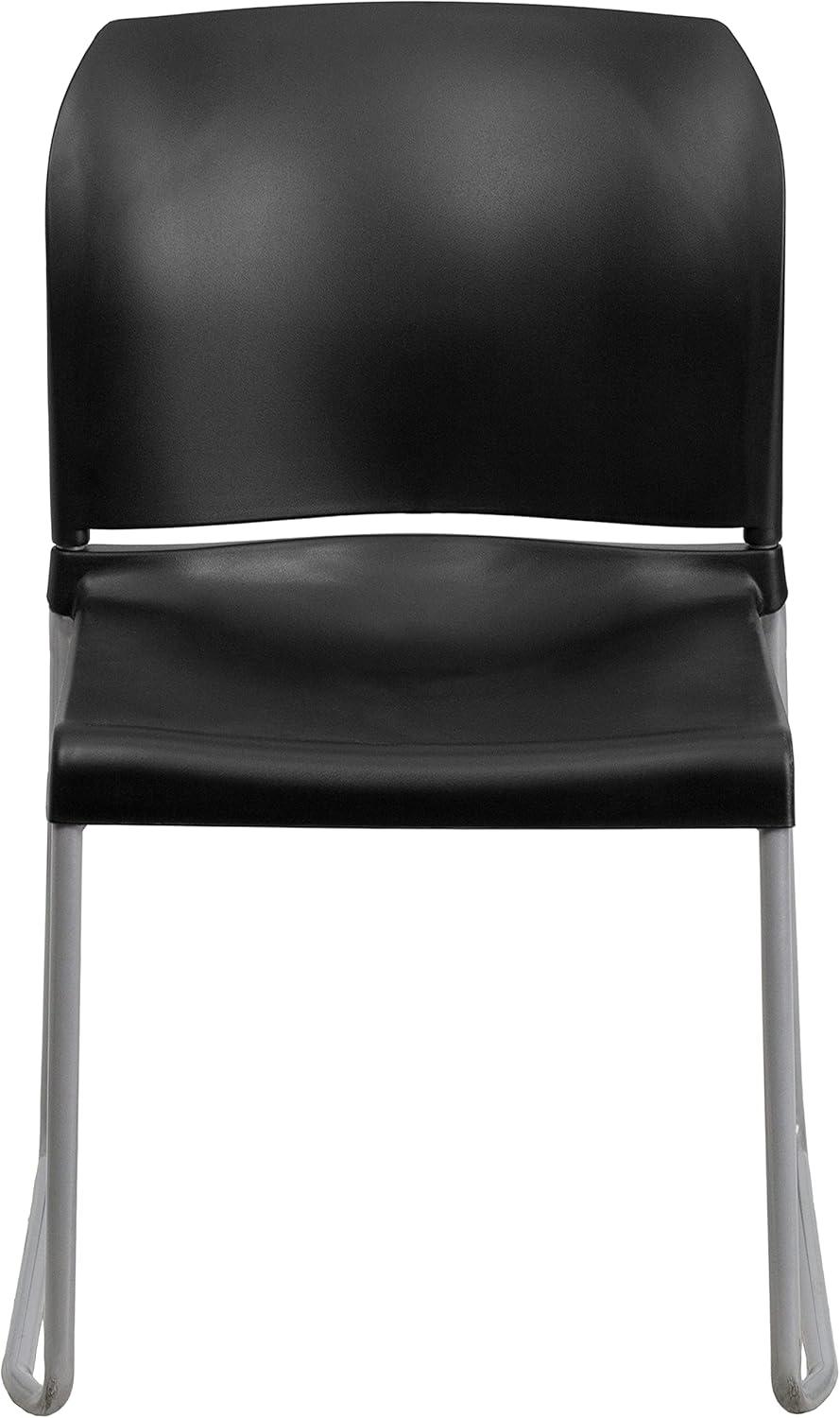 Flash Furniture Brielle Contoured Sled Base Stackable Waiting Room Chairs (Set of 5)