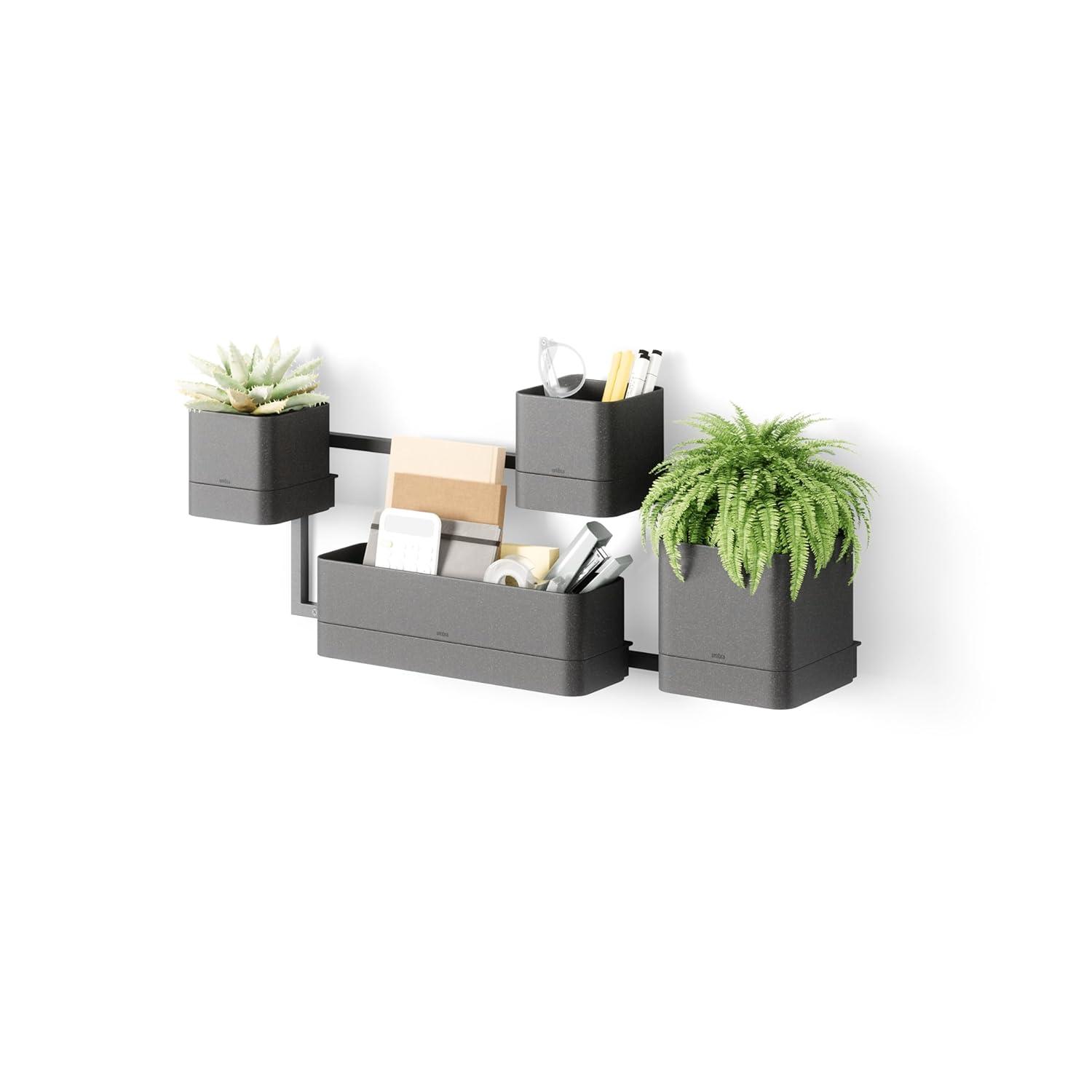 Umbra Cubiko Wall Planter Black
