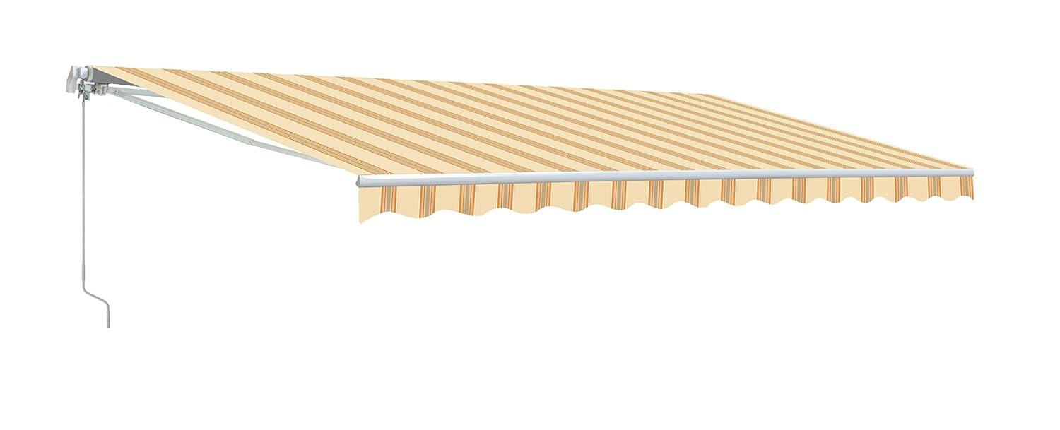 ALEKO ALEKO Motorized Retractable Outdoor Awning with White Frame