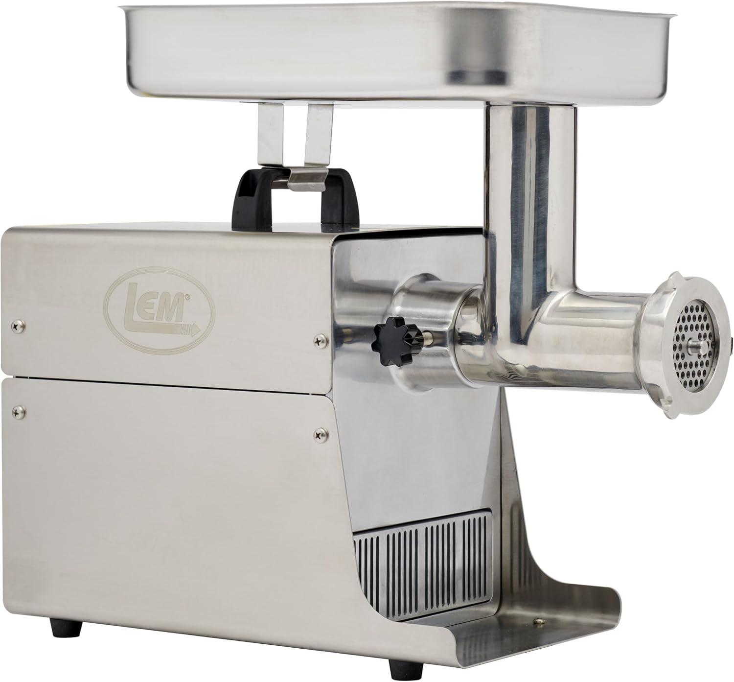 LEM Big Bite Stainless Steel Electric Meat Grinder with 0.5 HP Motor