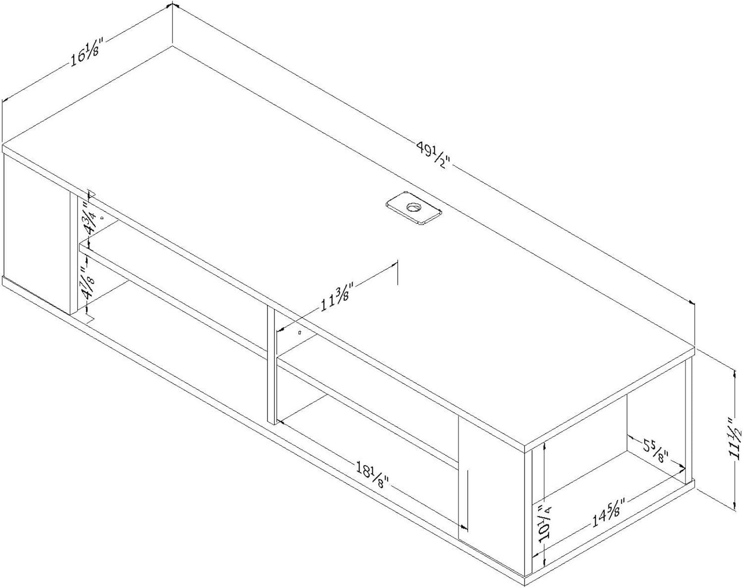 48" City Life Wall Mounted Media Console - South Shore