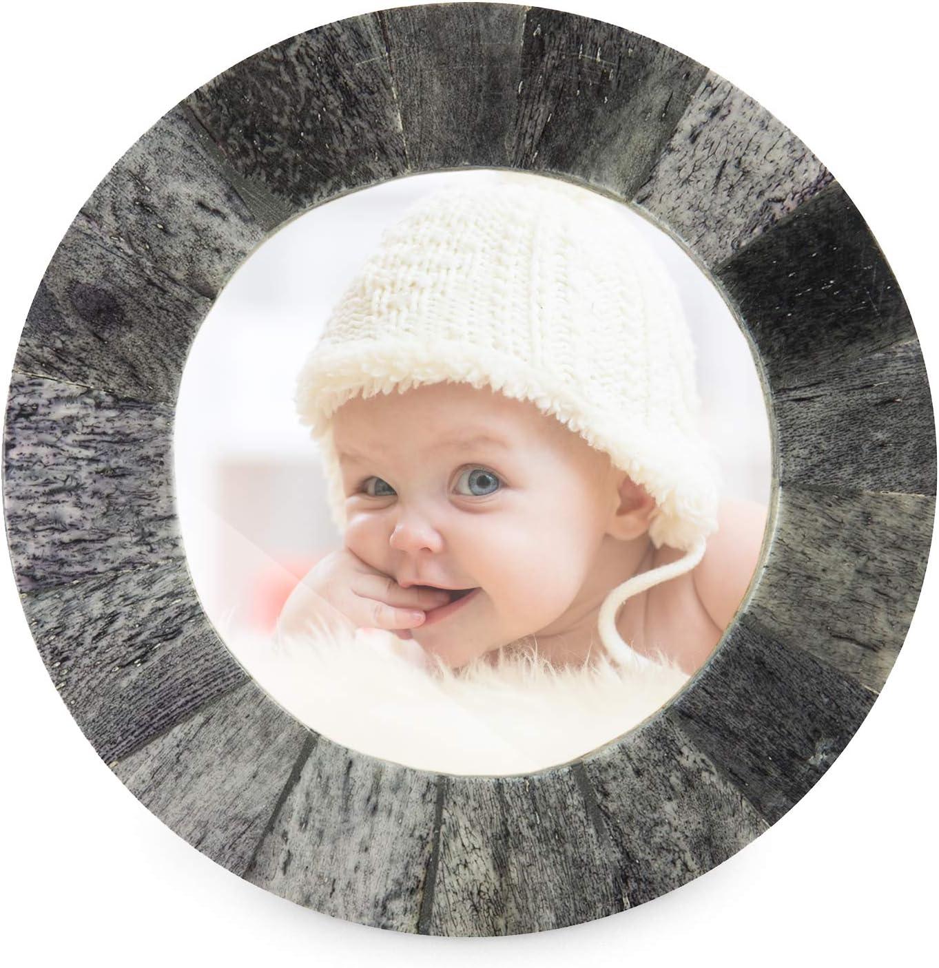 Handicrafts Home Baby Picture Frame for Newborn Girls and Boys Shower Frames Set of 3 Grey