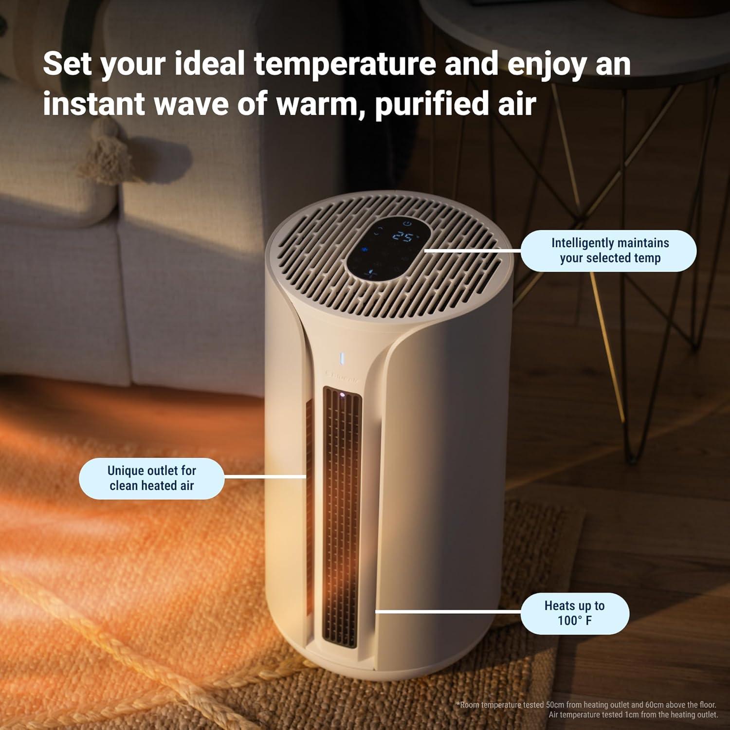 ComfortPure Gray and White 3-in-1 HEPA Air Purifier with Wi-Fi