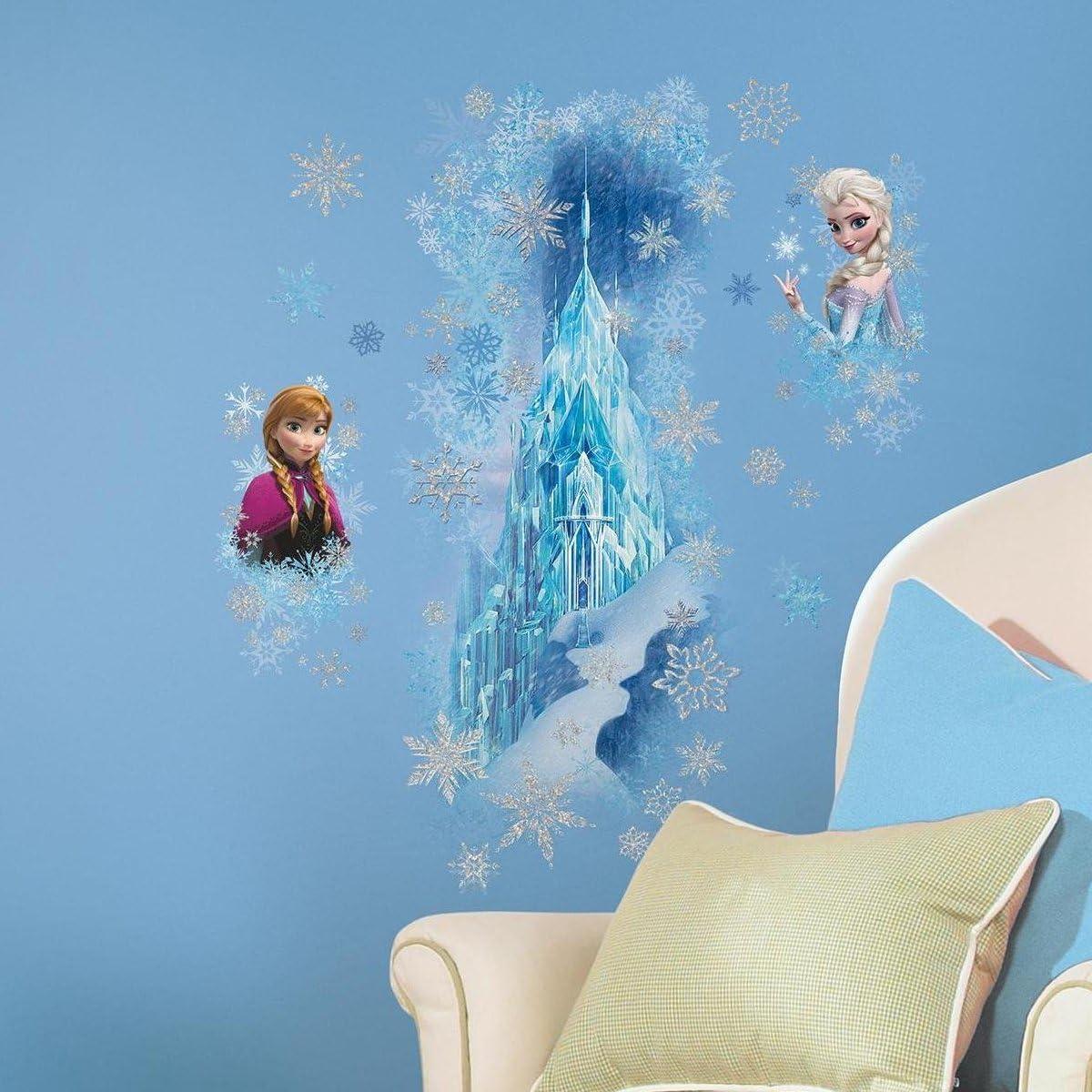 Disney Frozen Ice Palace ft. Elsa & Anna Giant Wall Decals With Glitter