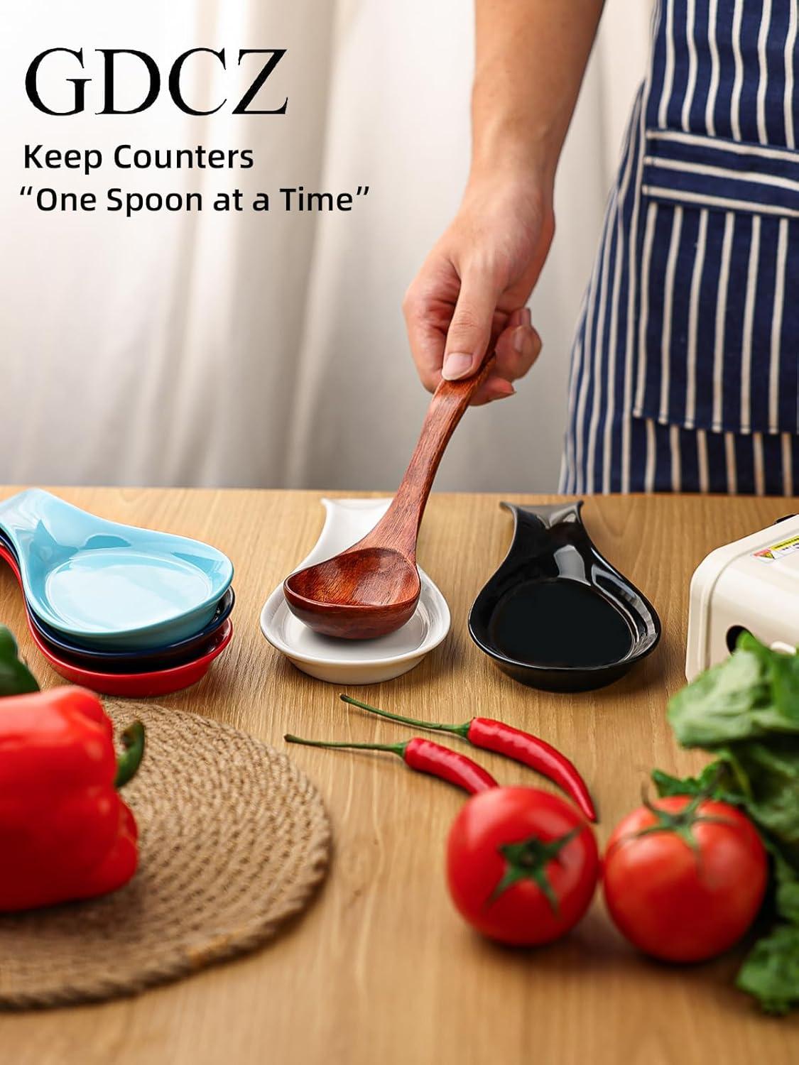 Red Barrel Studio® Newmont Ceramic / Porcelain Oval Spoon Rest