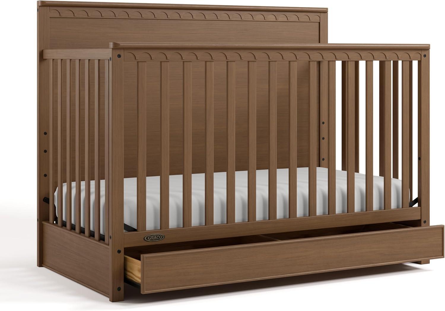 Graco Sasha 5-in-1 Convertible Crib with Drawer