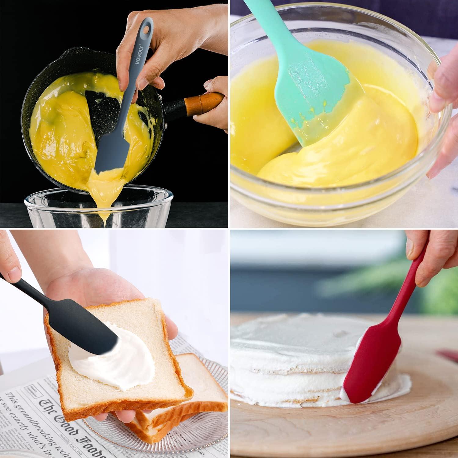 BPA Free Mini Silicone Spatula - Heat-Resistant Non-Stick Scraper for Jars - Versatile Kitchen Tool - Dishwasher Safe - Pro-Grade Quality|BPA-Free Mini Silicone Scraper - Non-Stick, Heat-Resistant Scr