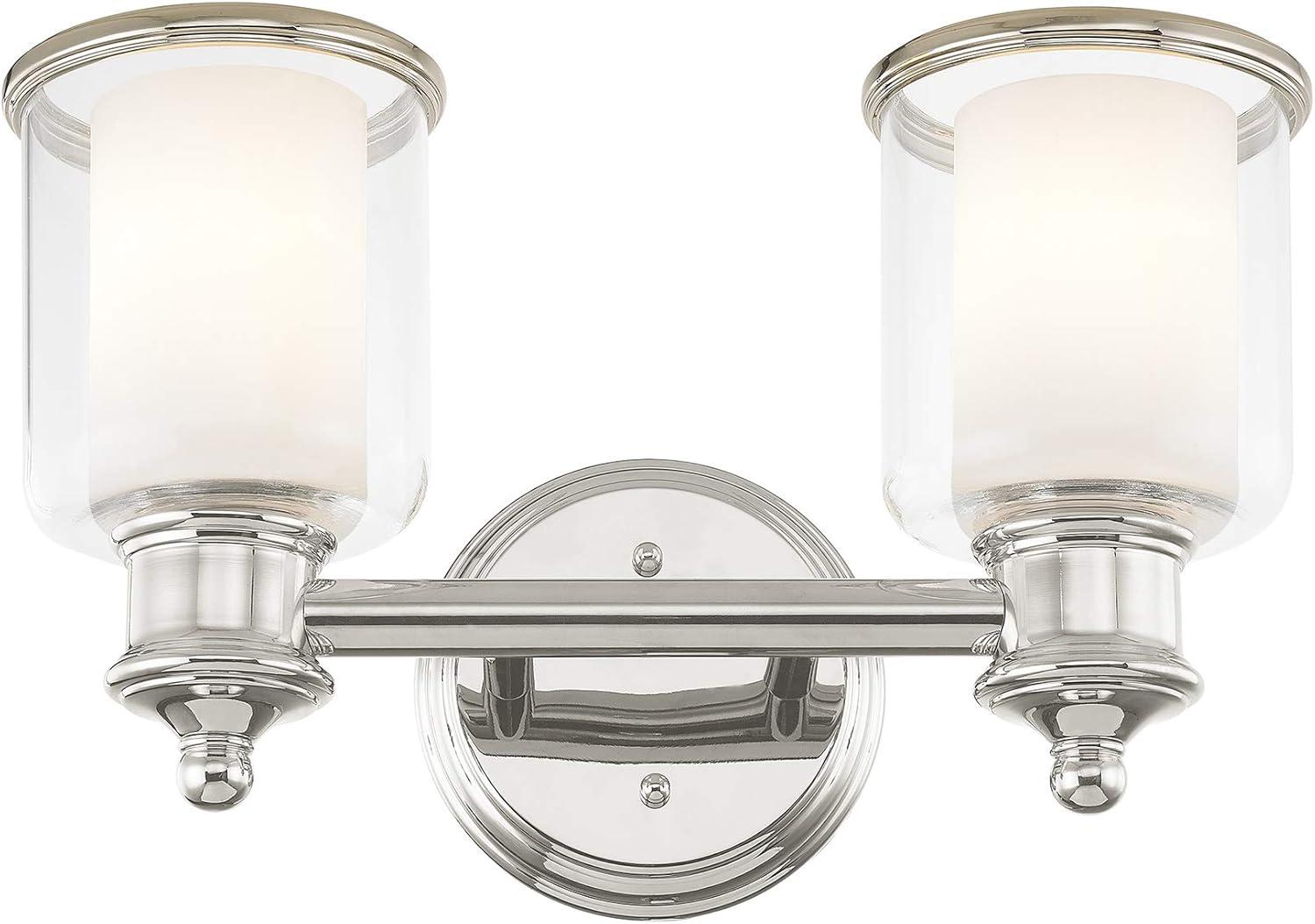 Livex Lighting Middlebush 2 - Light Vanity in  Polished Nickel