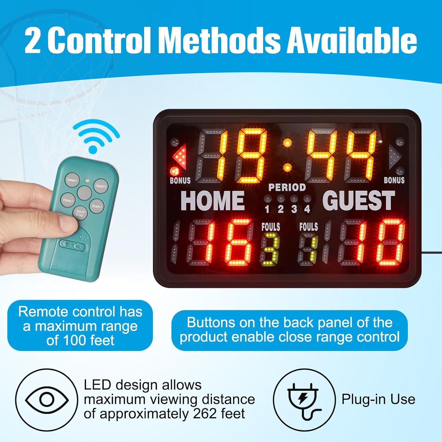 MacGregor Multisport Indoor Electronic Scoreboard with Remote