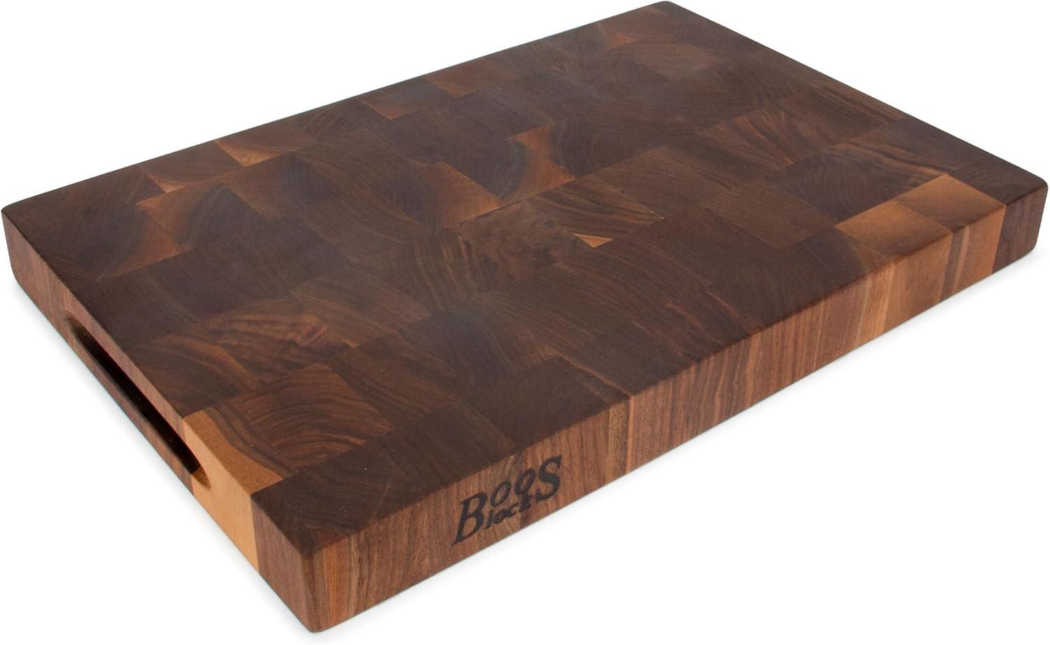 John Boos Boos Block CCB Series Large Reversible Wood Chopping Board, 1.75-Inch Thickness, 18" x 12" x 1 3/4", Walnut