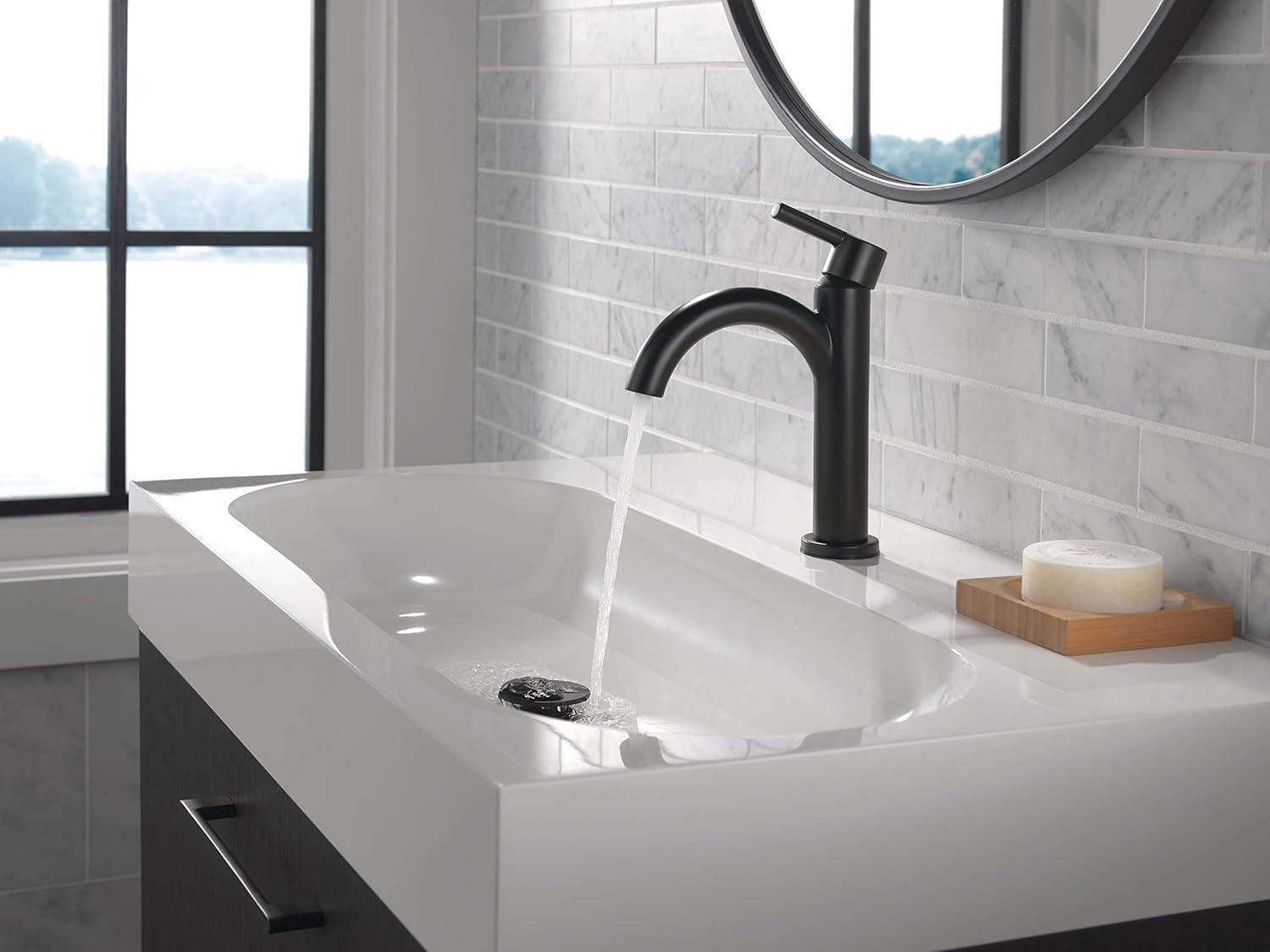 Delta Nicoli Matte Black Single Handle Bathroom Faucet