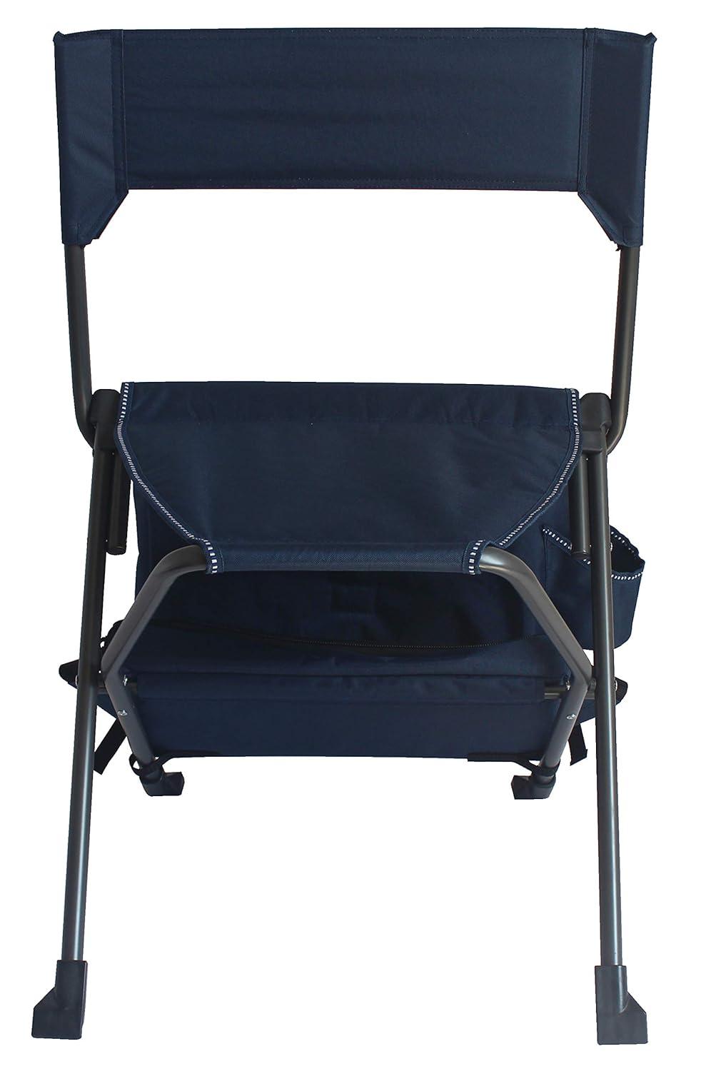 Zenithen Folding Backpack Outdoor Chair, Dark Blue