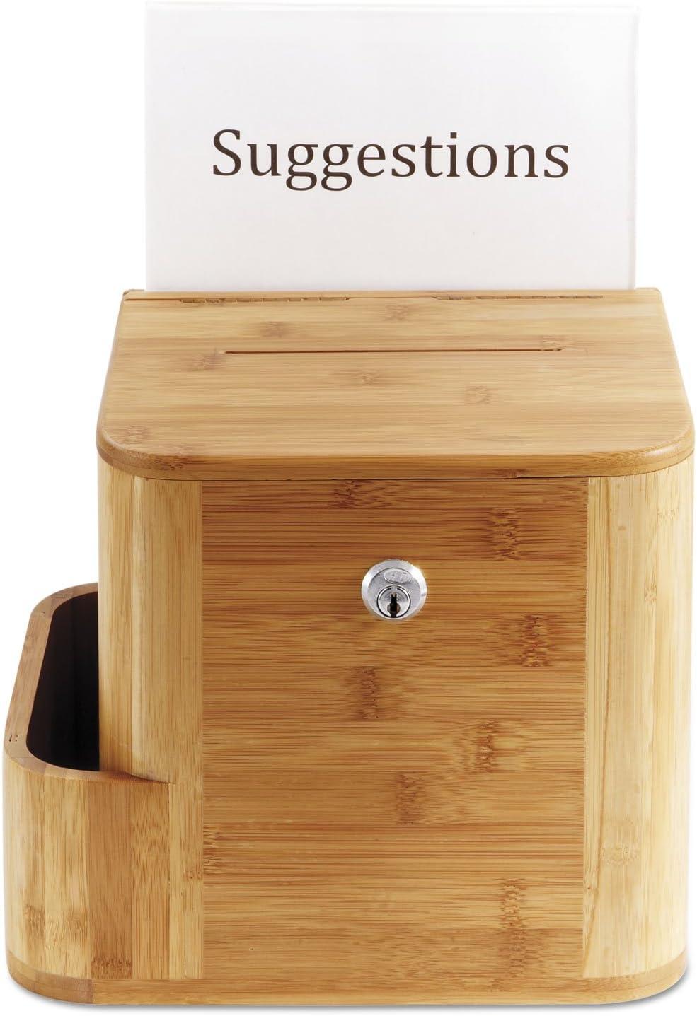 Safco, SAF4237NA, Bamboo Suggestion Box, 1 Each, Natural