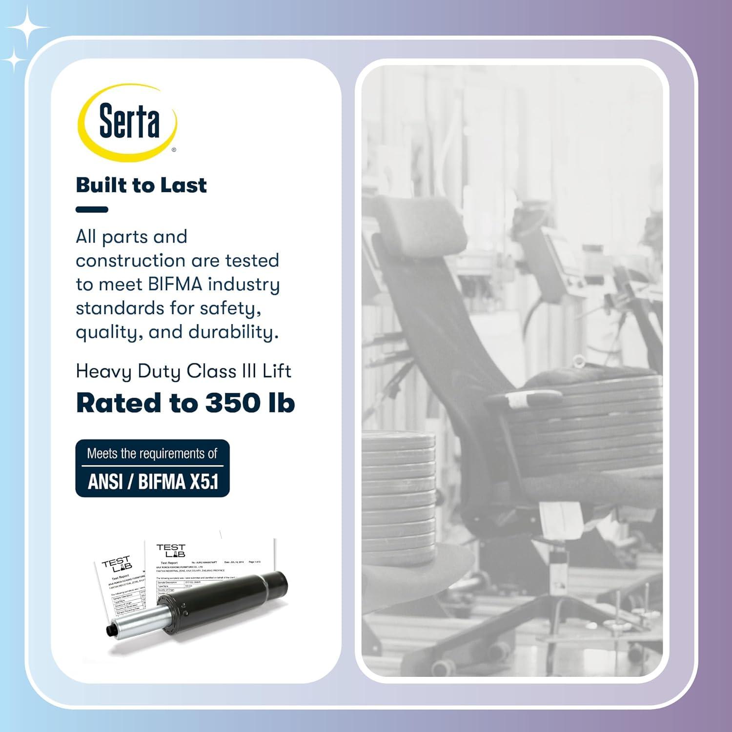 Serta Serta Jackson Big and Tall Executive Office Chair with AIR Technology and Smart Layers