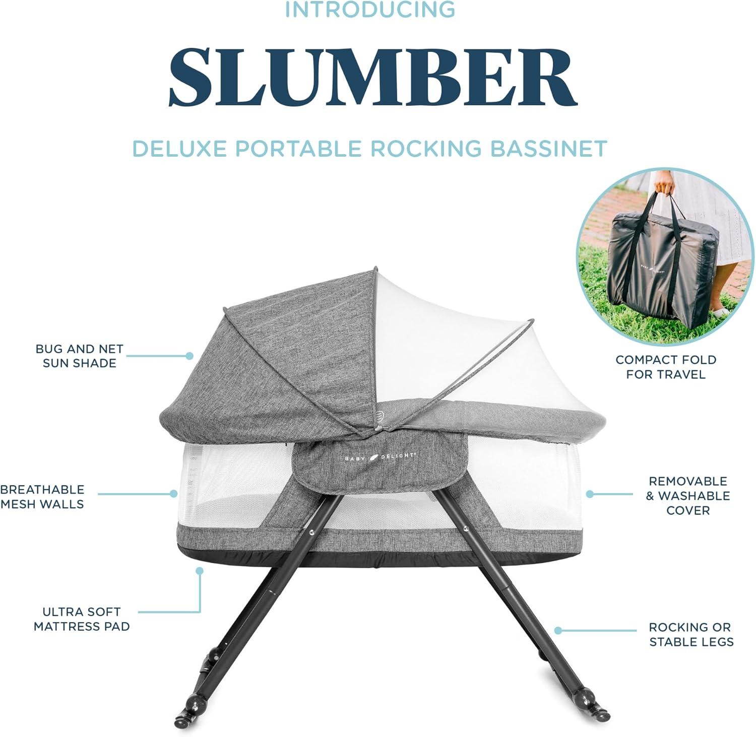 Baby Delight Slumber Deluxe Portable Rocking Bassinet