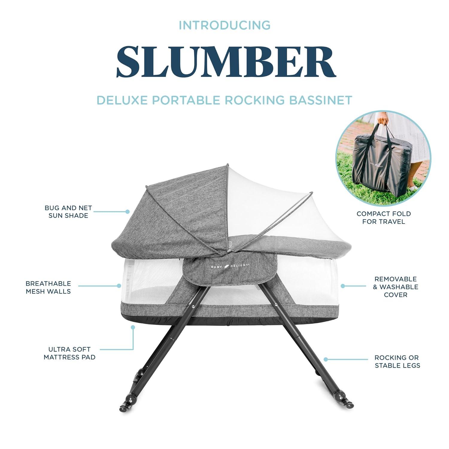 Baby Delight Slumber Deluxe Portable Rocking Bassinet