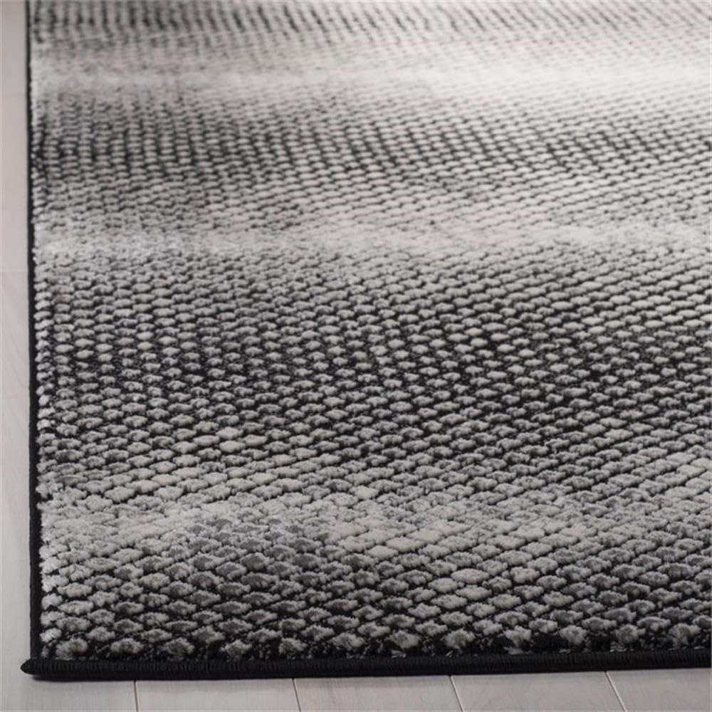 Lurex LUR186 Power Loomed Area Rug - Black/Ivory - 9'x12' - Safavieh