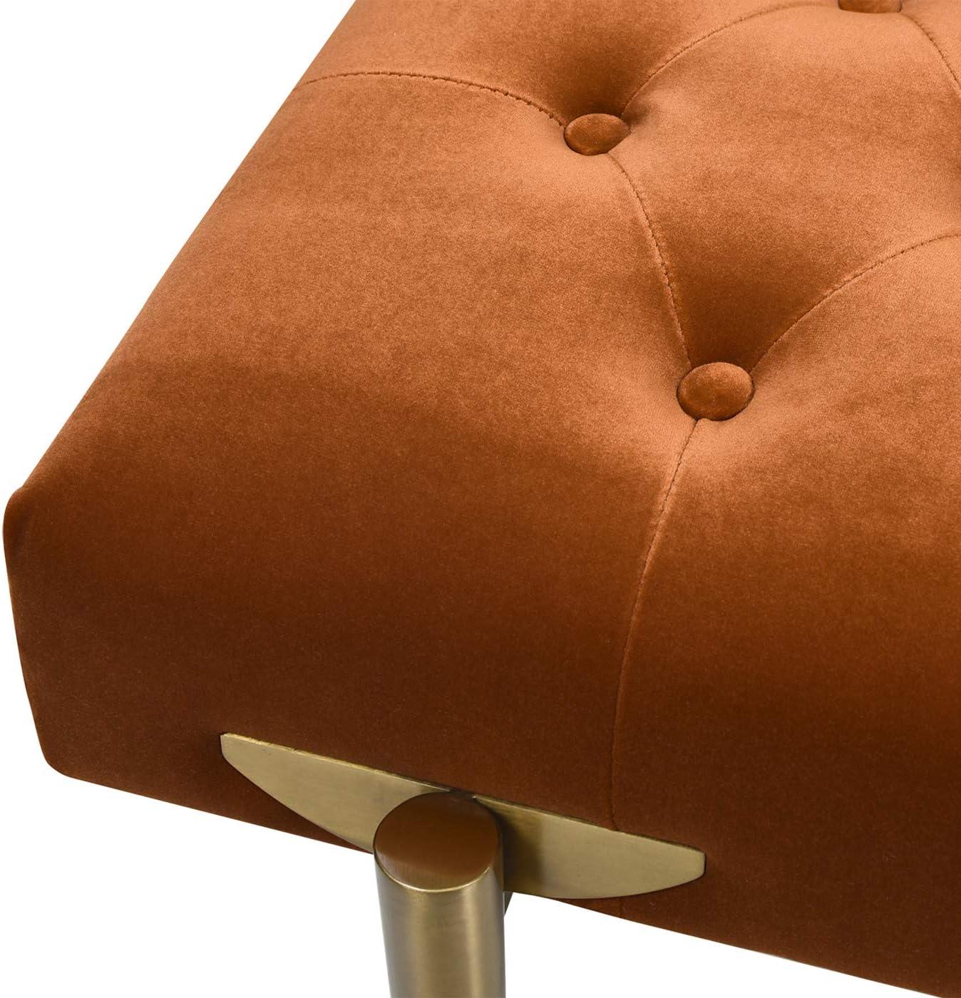 Velvet Upholstered Bench