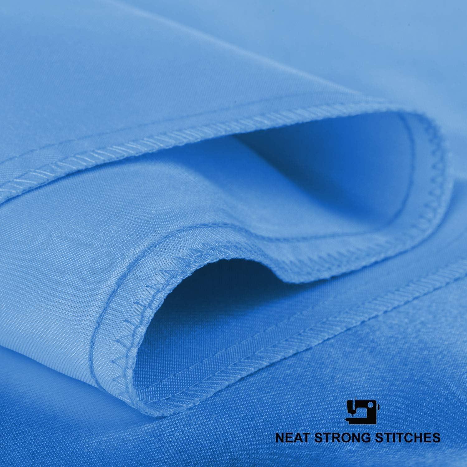 Blissford Luxury Jewel Blue Satin Pillowcase with Zipper Closure, Standard 2-Pack