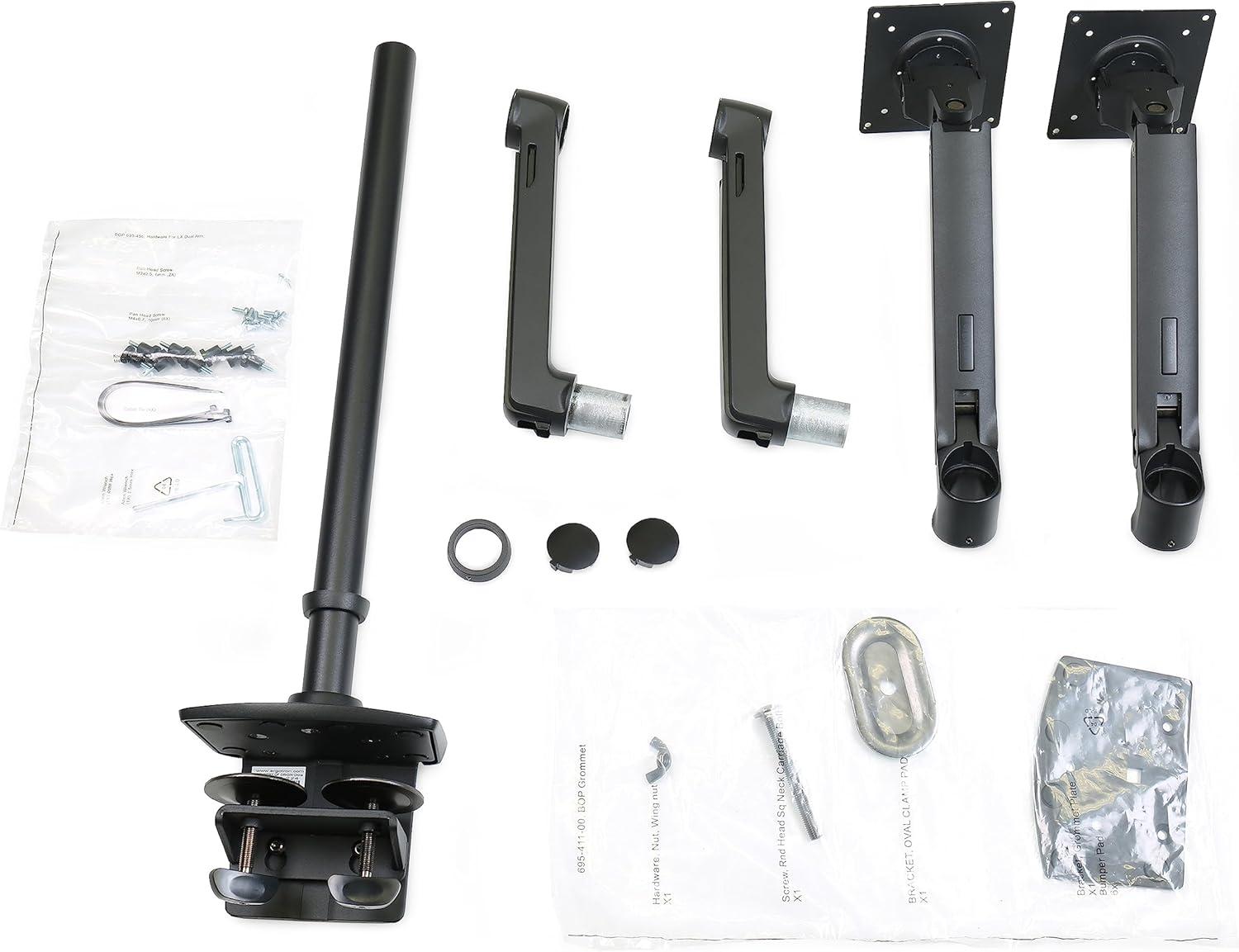 Ergotron Desk Mount for Monitor Display TV Matte Black
