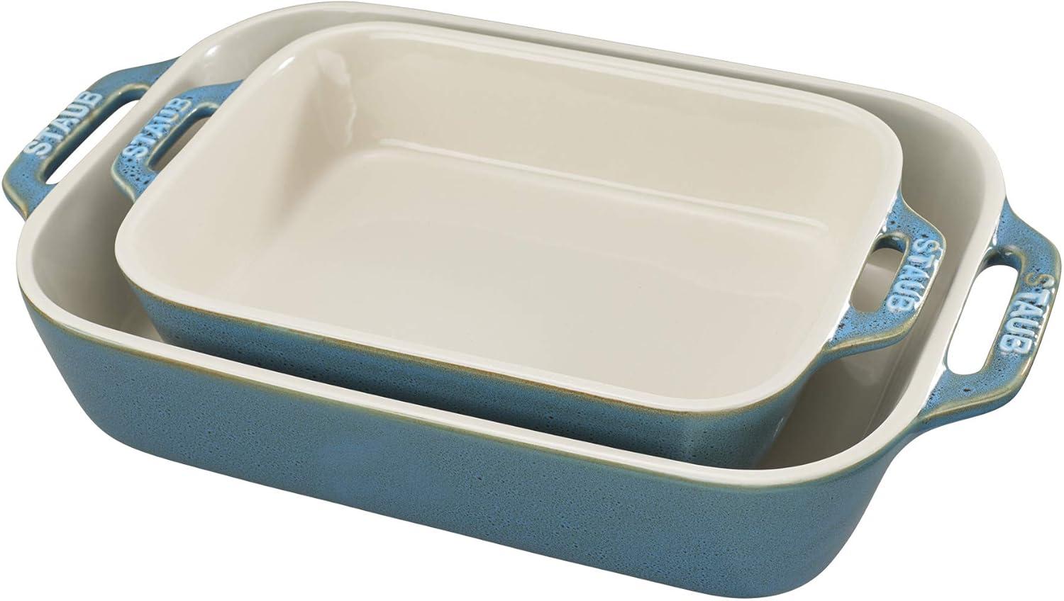 Staub Ceramic 2-piece Rectangular Baking Dish Set