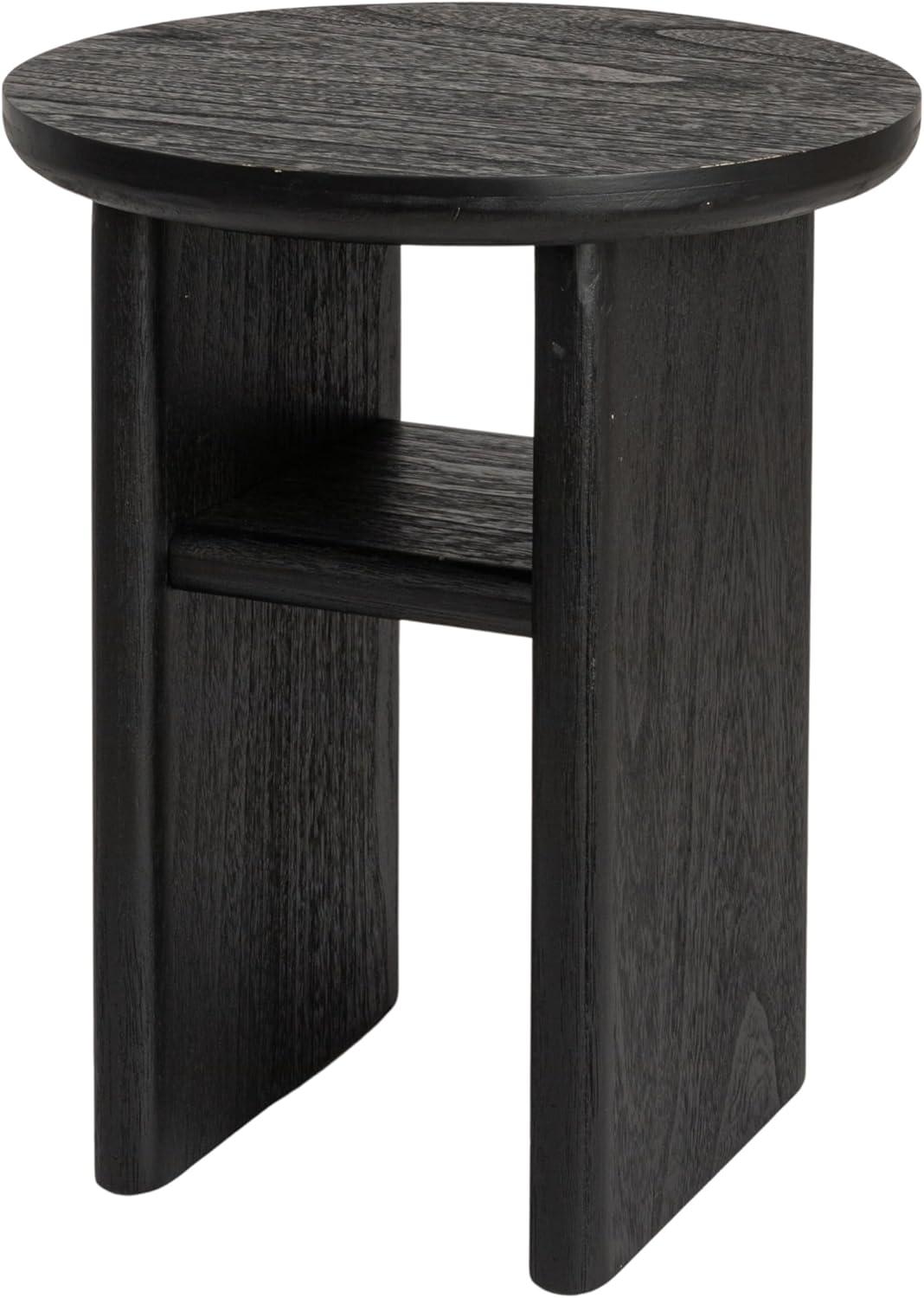 Storied Home Firwood Side Table Black