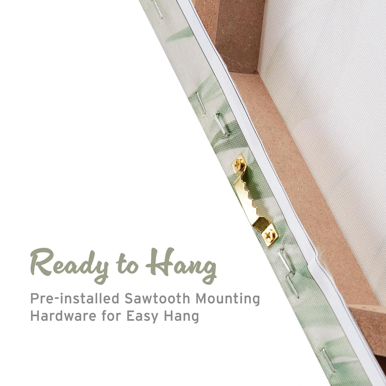 Madison Park 16"x20" Jungle Wild Regal Lion Print Canvas Natural Wall Art Lion Green