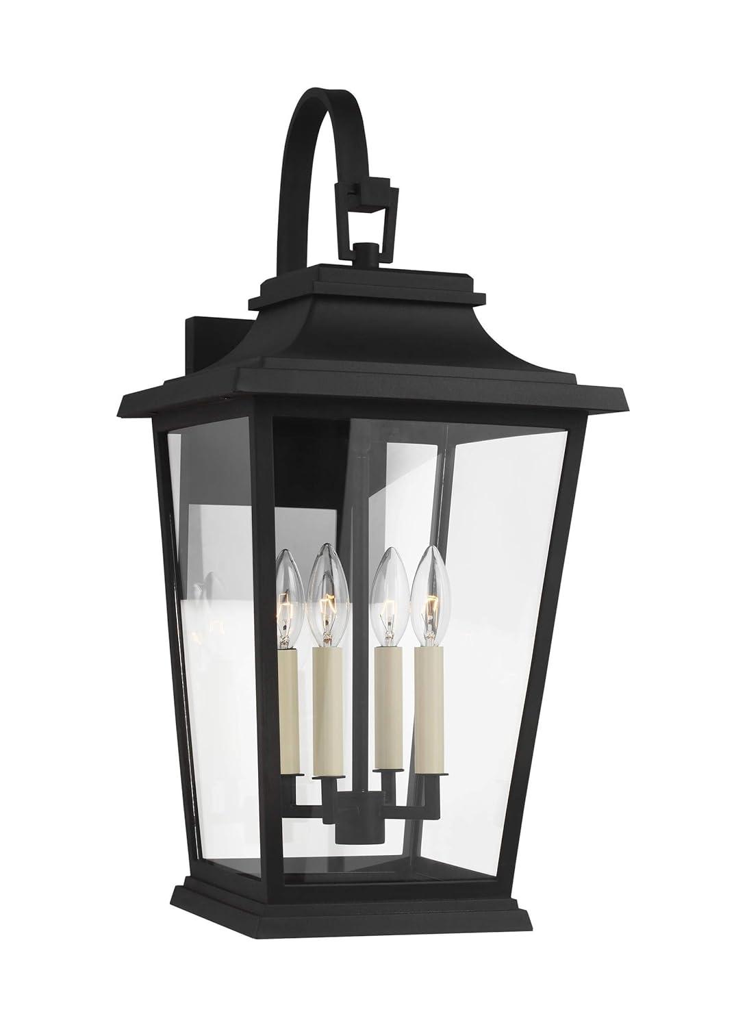 Generation Lighting Warren 25 3/4" High Black 4-Light Outdoor Wall Light