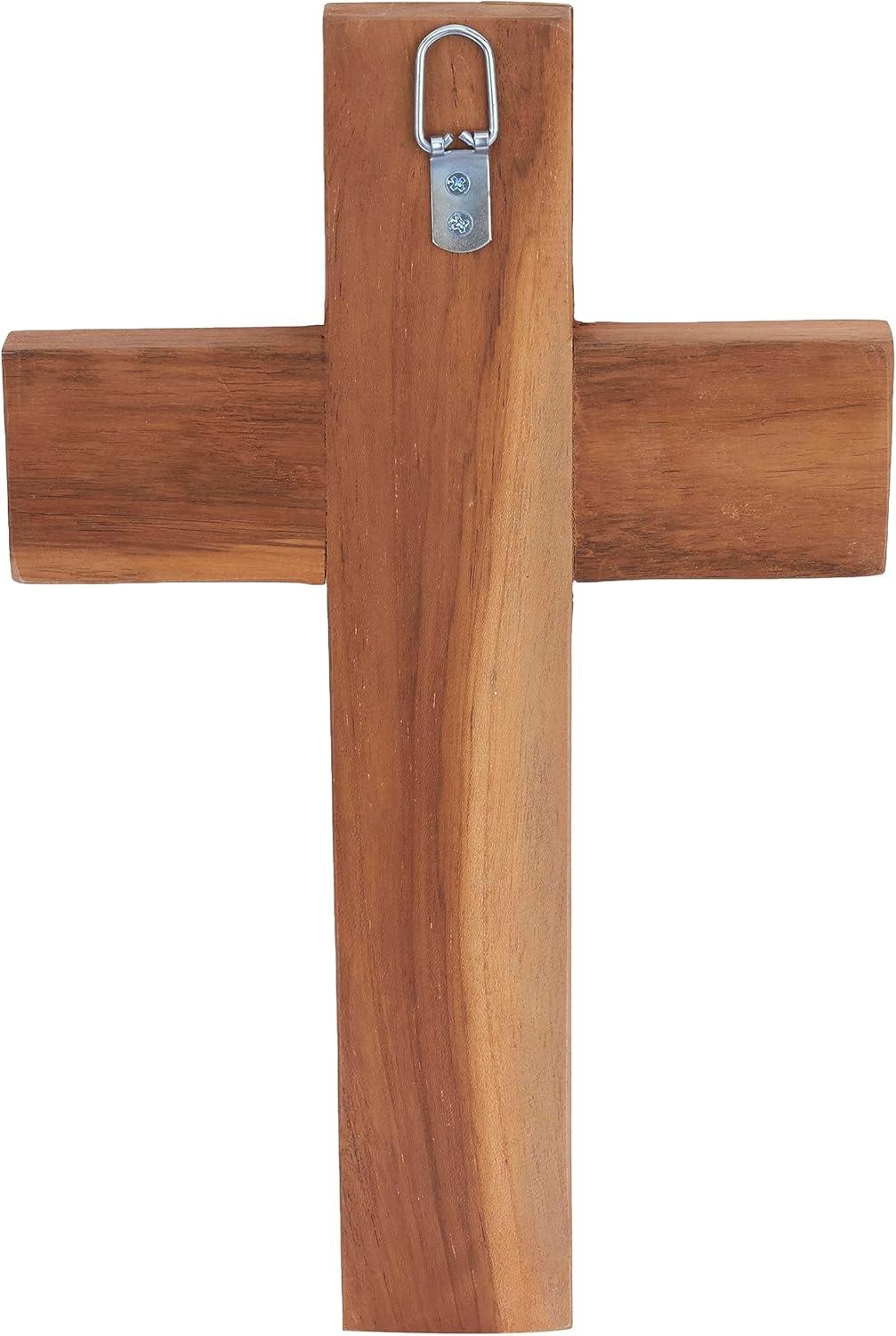 DecMode Wood Cross Rustic Wall Decor Brown