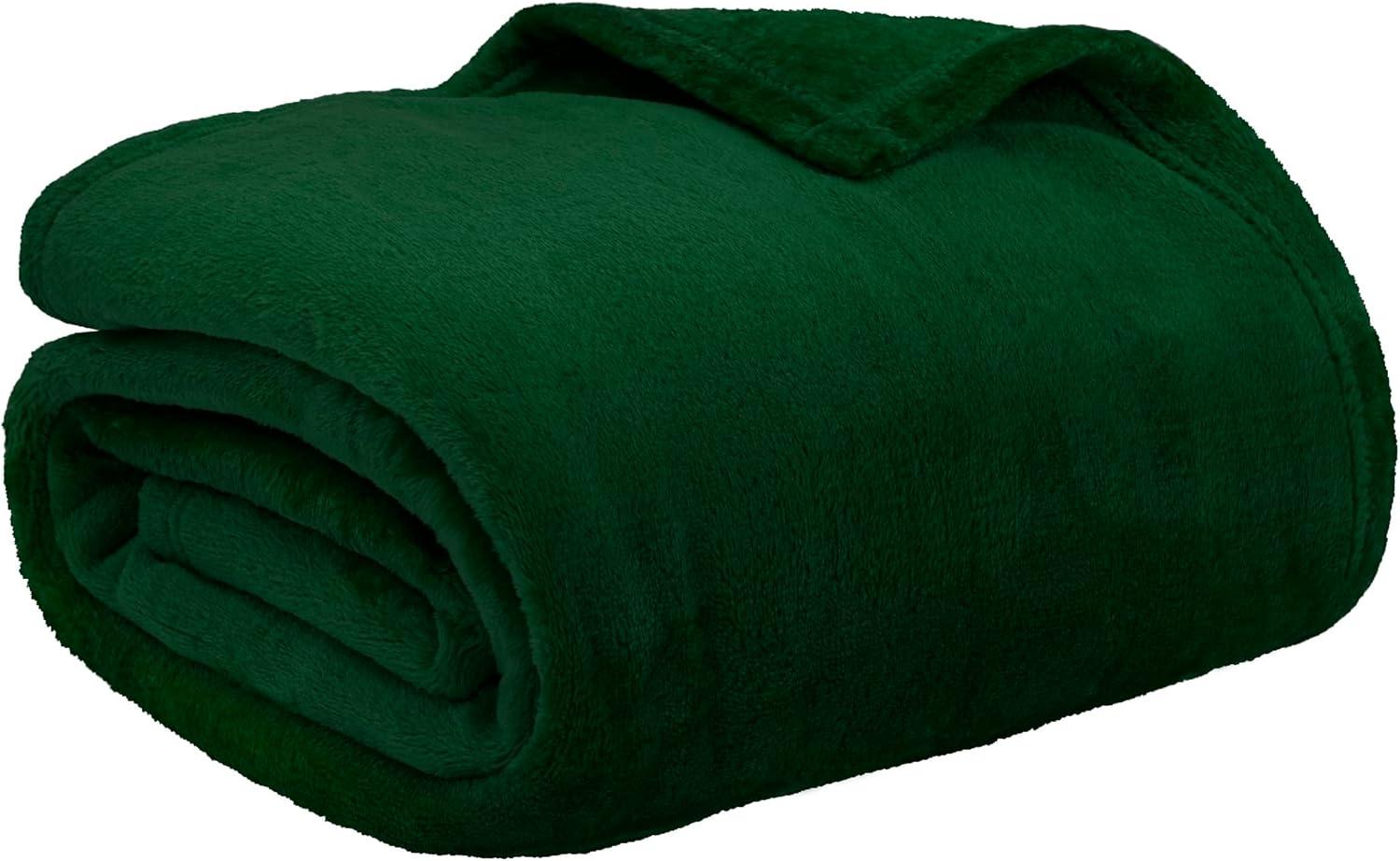 PAVILIA Luxury Fleece Blanket Throw for Bed, Soft Lightweight Plush Flannel Blanket for Sofa Couch