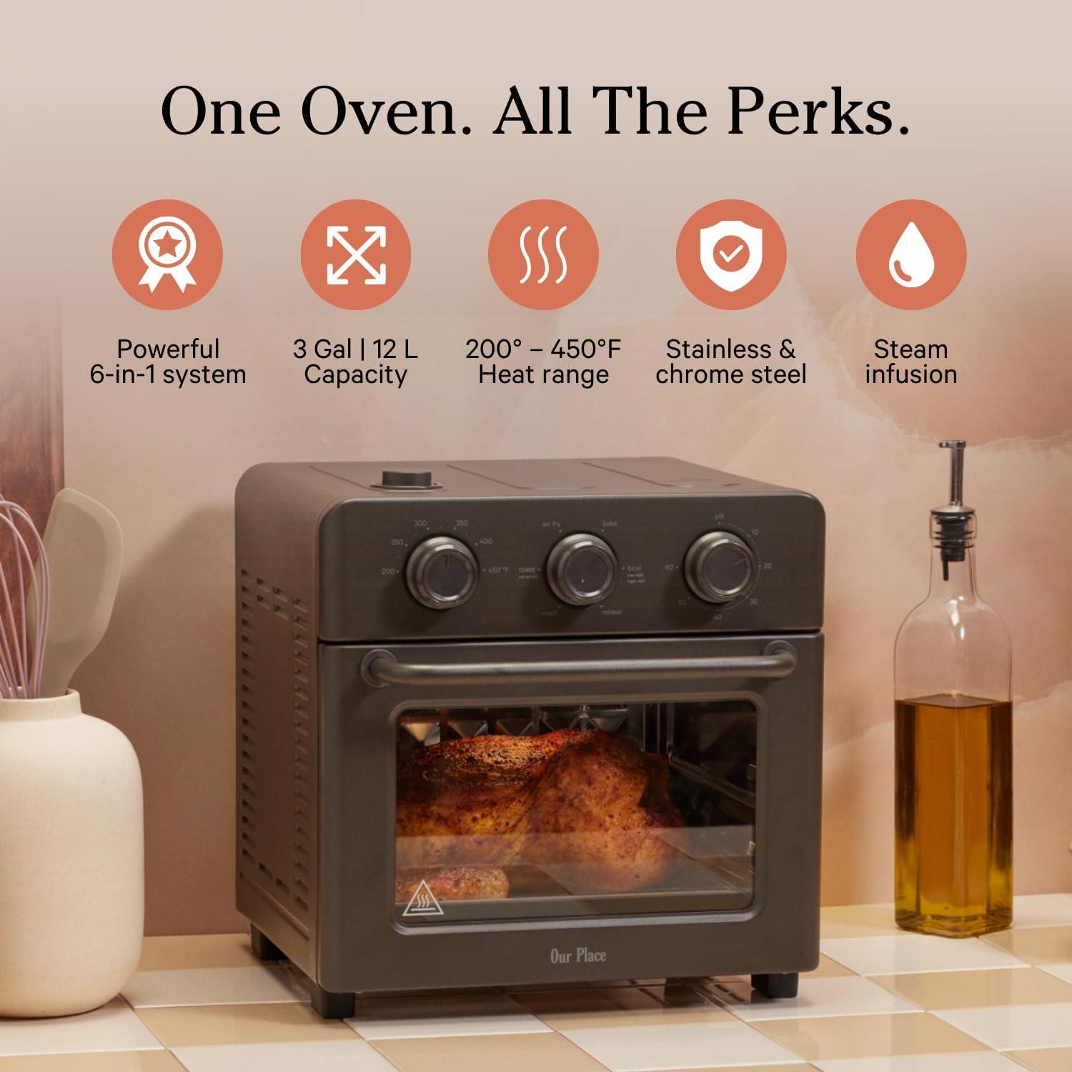 Char 6-in-1 Air Fryer & Toaster Oven with Steam Infusion