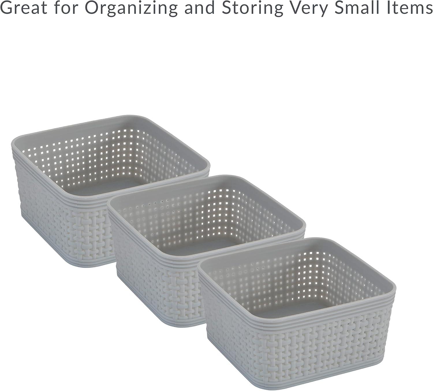 Simplify Simplify Plastic Basket (Set of 6)