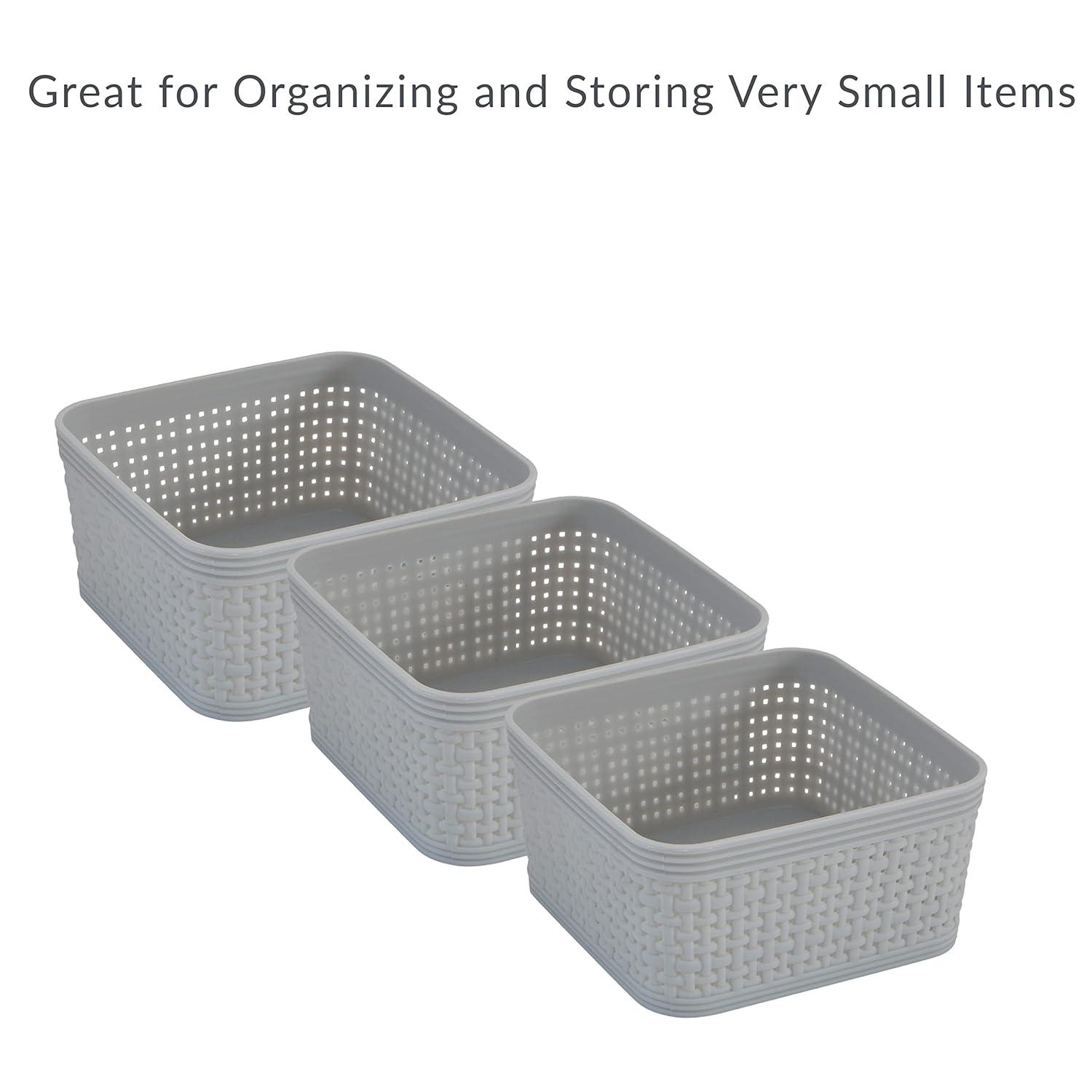 Simplify Simplify Plastic Basket (Set of 6)