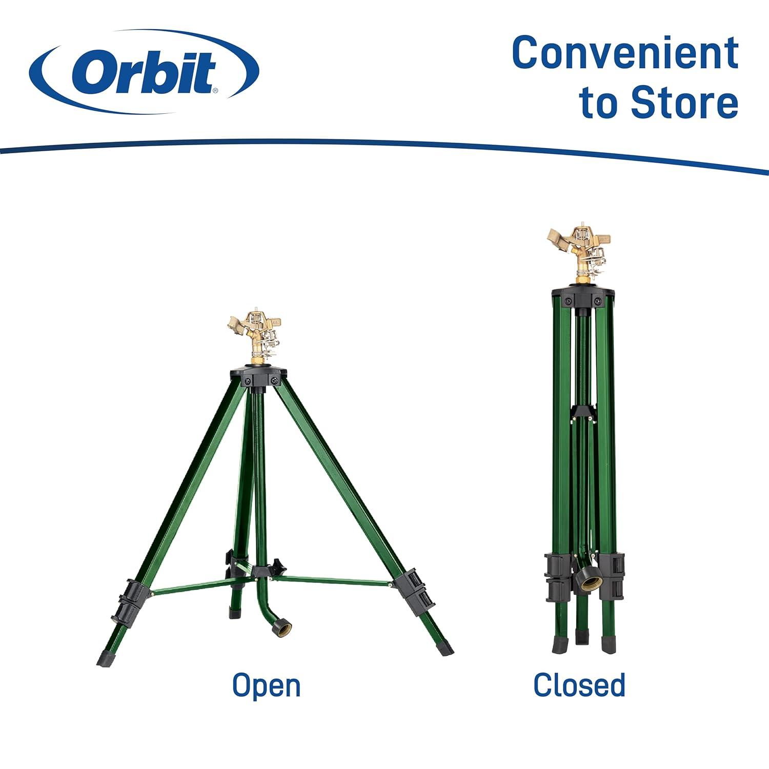 Orbit 1/2" Brass Impact on Adjustable Tripod Base