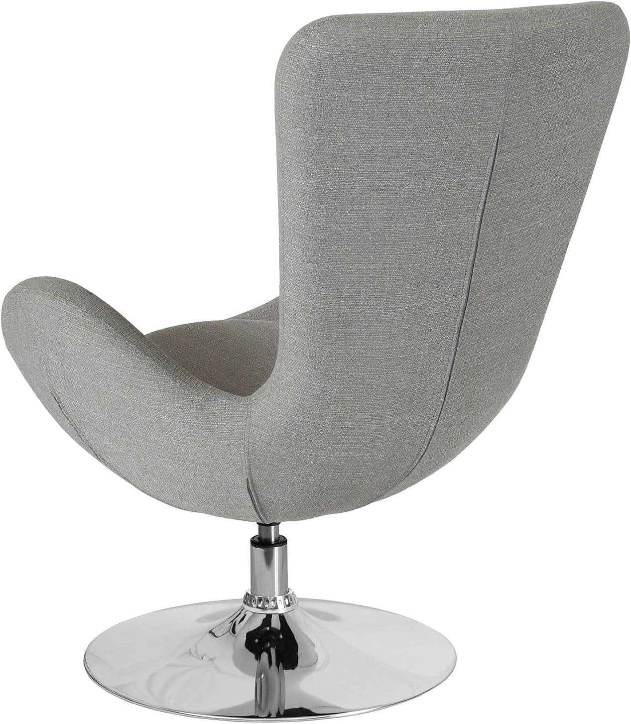 Flash Furniture Egg Series Side Reception Chair with Bowed Seat