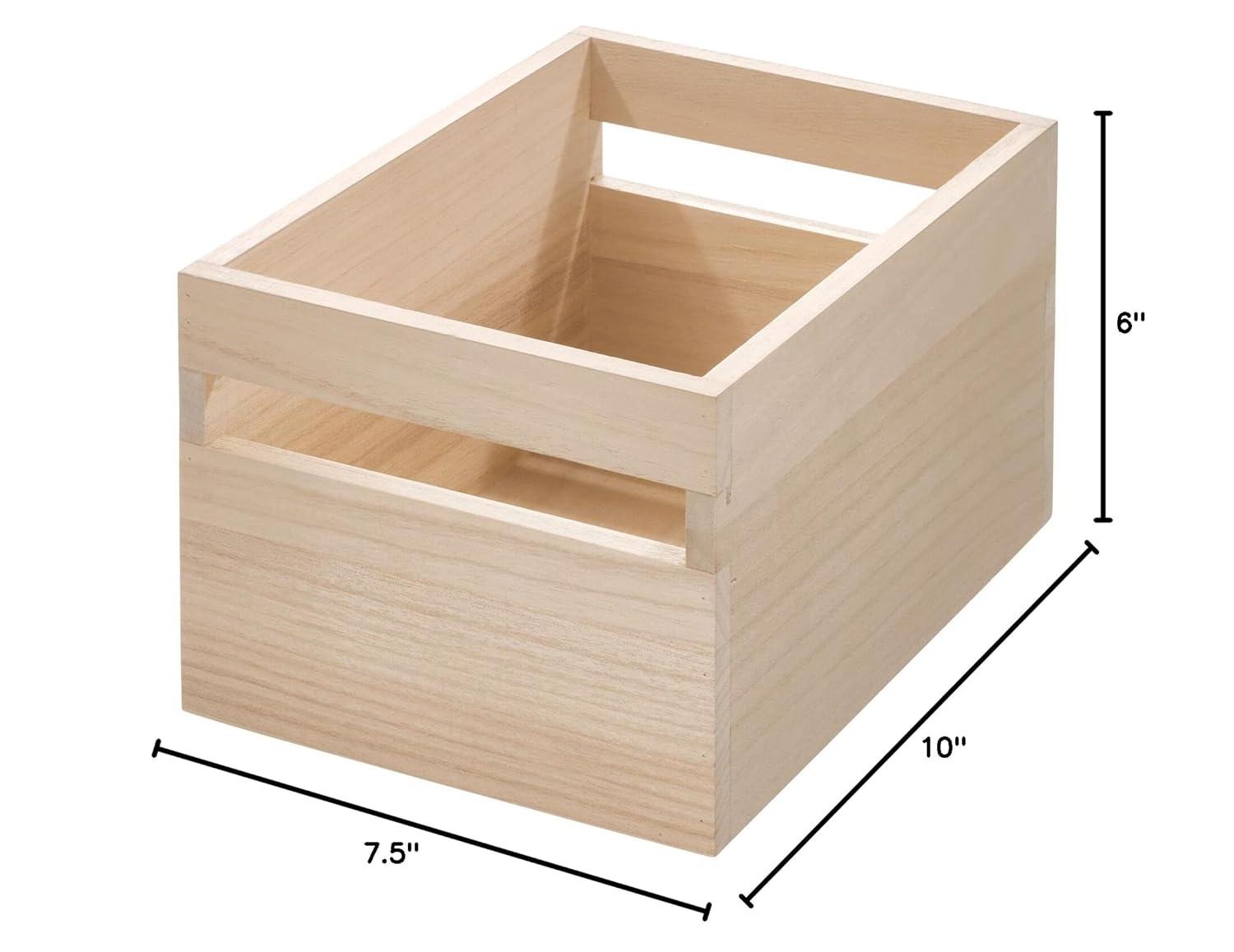 Paulownia Wood Eco 250 Oz. Food Storage Container With Handle